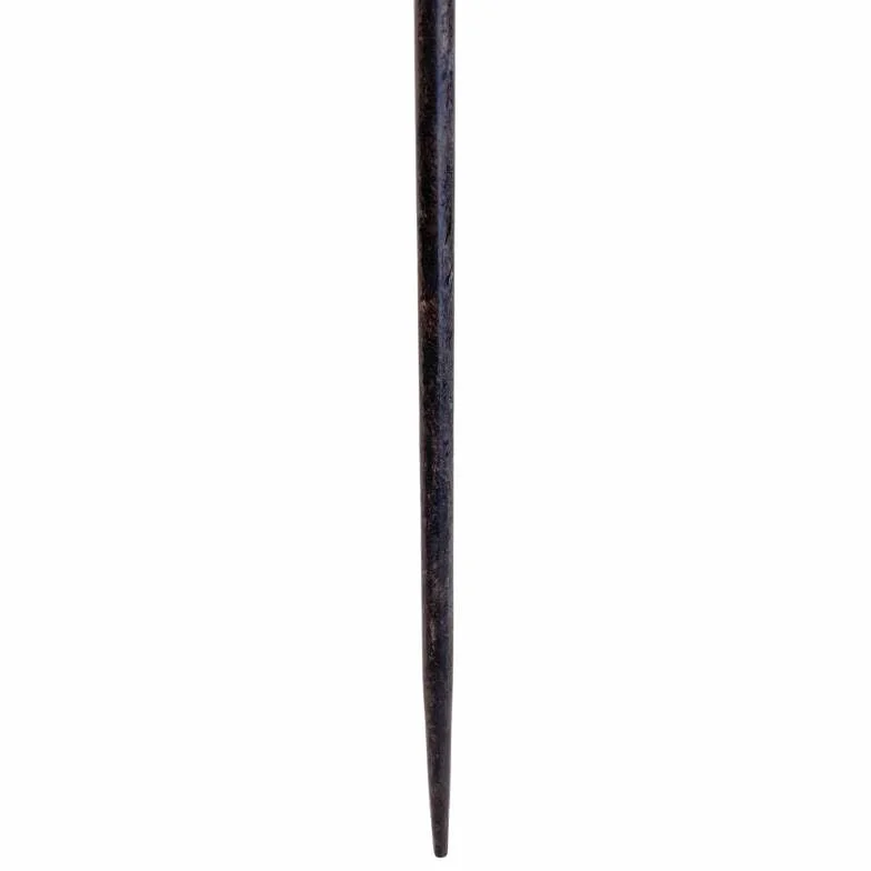 Pique Oiseau en Fonte et Acier Patinée Marron 15x18,5x118cm