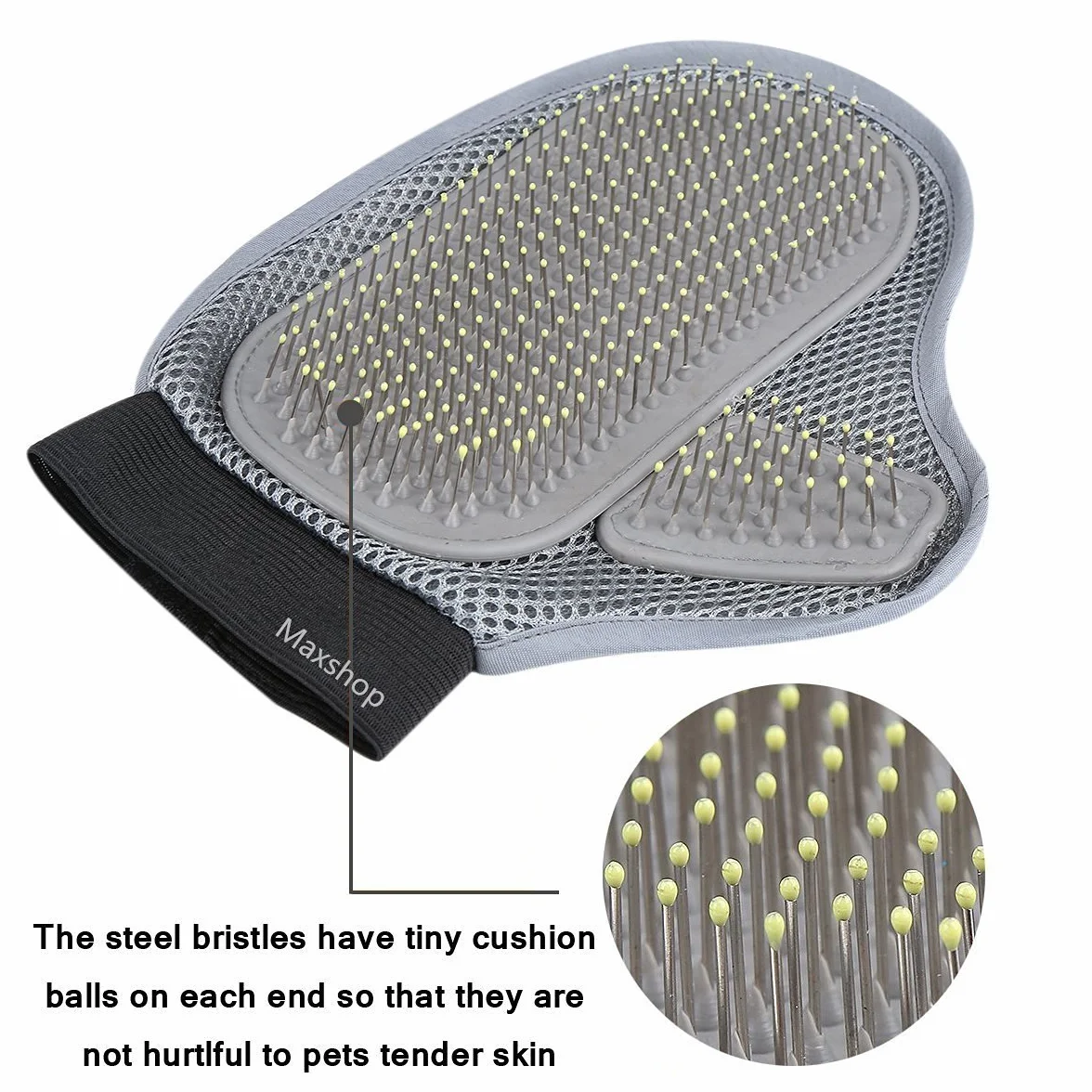 AntEuro Pet Grooming Gant Pinceau pour Chiens et Chats Hair Remove Brosse pour Le Bain