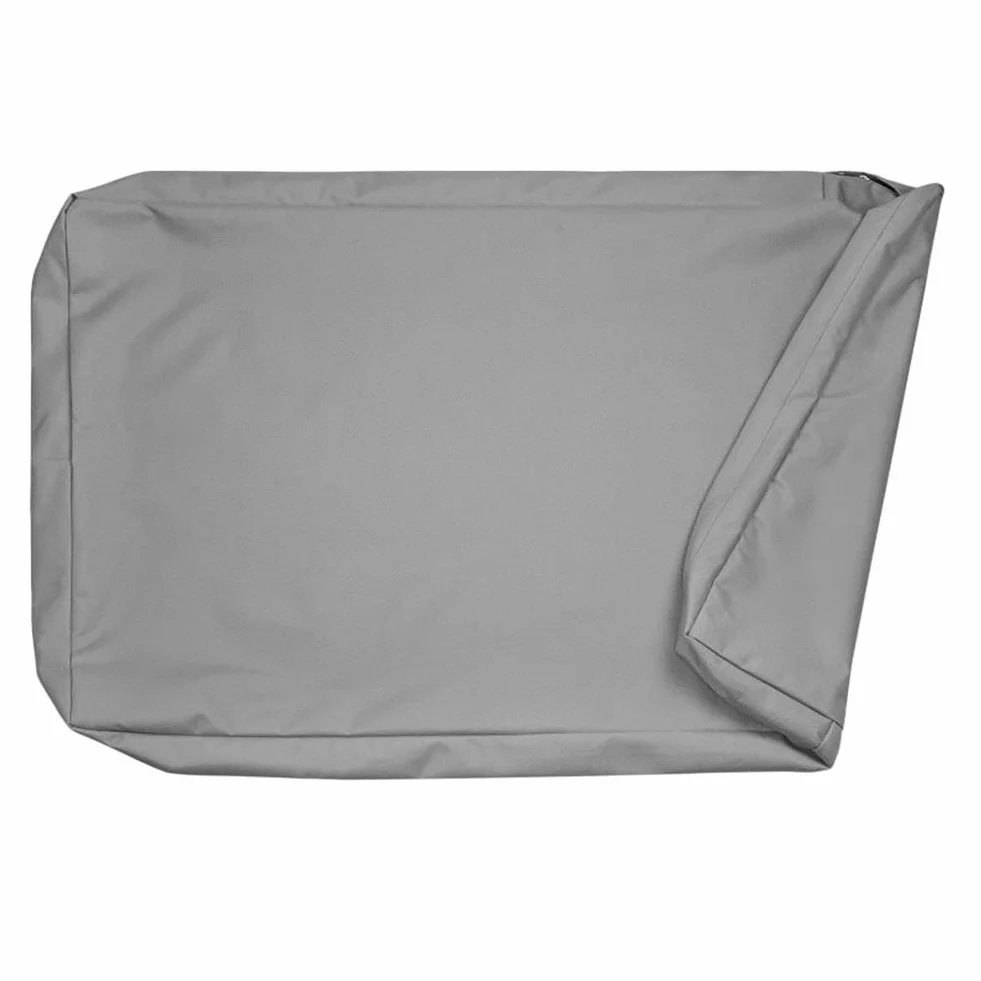 Housse de lit imperméable en tissu Oxford 210D pour animal de compagnie avec fermeture éclair dissimulée - Lavable en machine - Gris (102 x 69 x 10 cm)
