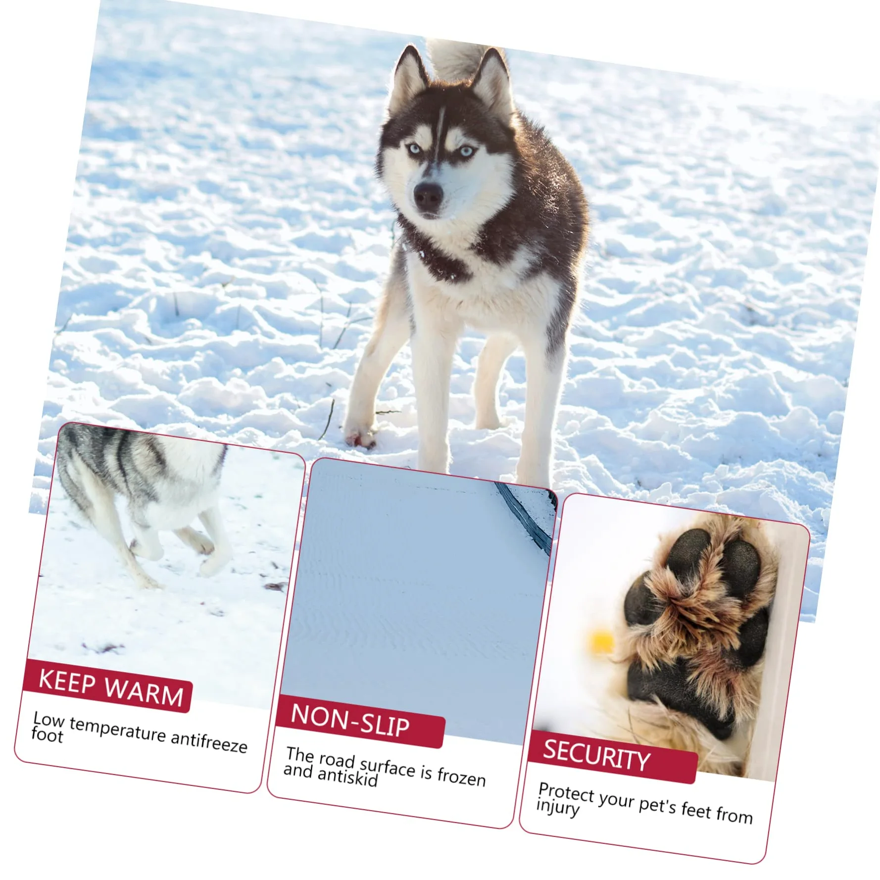 POPETPOP 12 Pièces Chaussures De Chien Automne Hiver Bottes Raquettes à Neige pour Petits Chiens Protecteur De Pattes d'animaux De Noël Automne Et Hiver Coton Chaussures Courtes