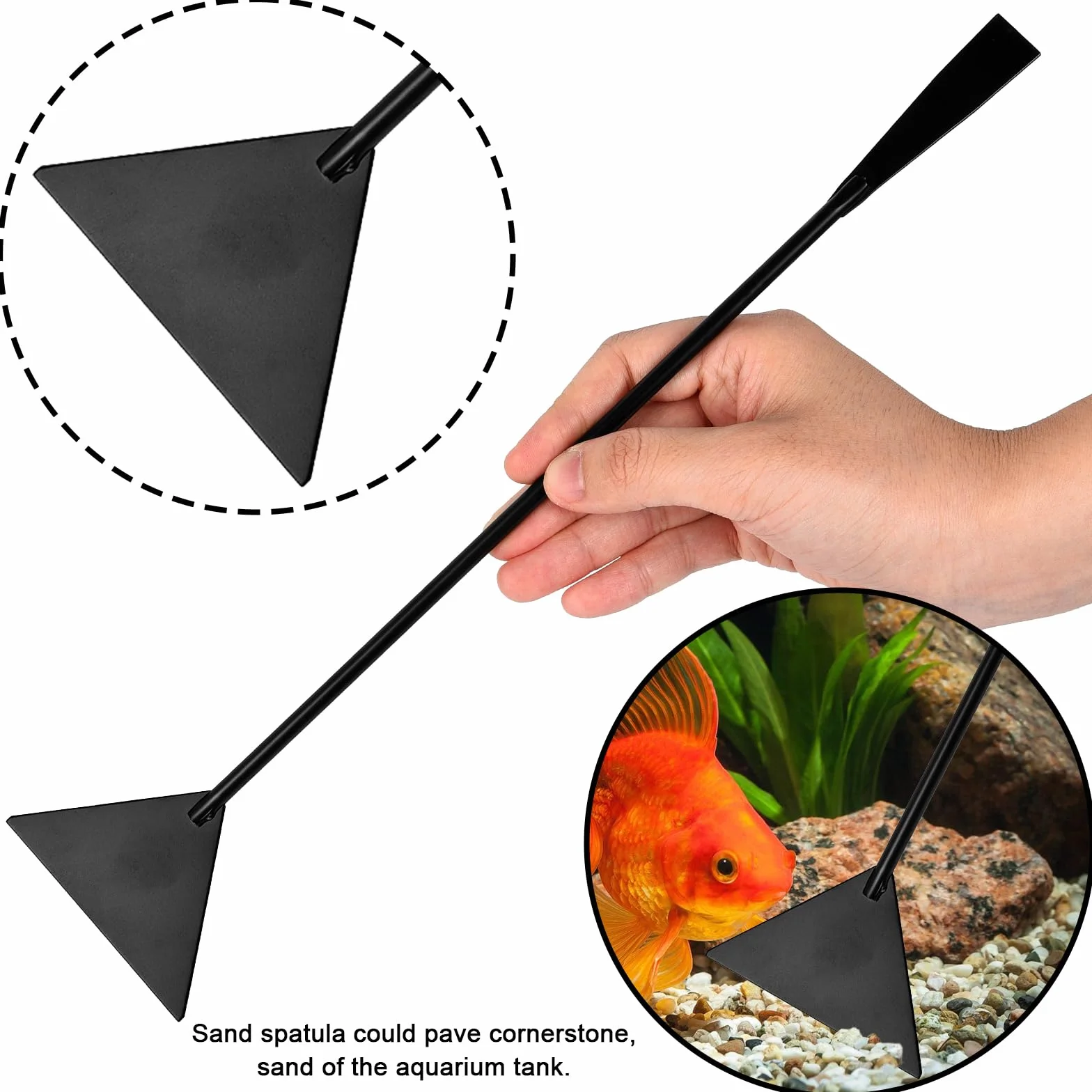 Kit de démarrage pour terrarium aquarium 4 en 1 en acier inoxydable - Pince à épiler longue, ciseaux et spatules