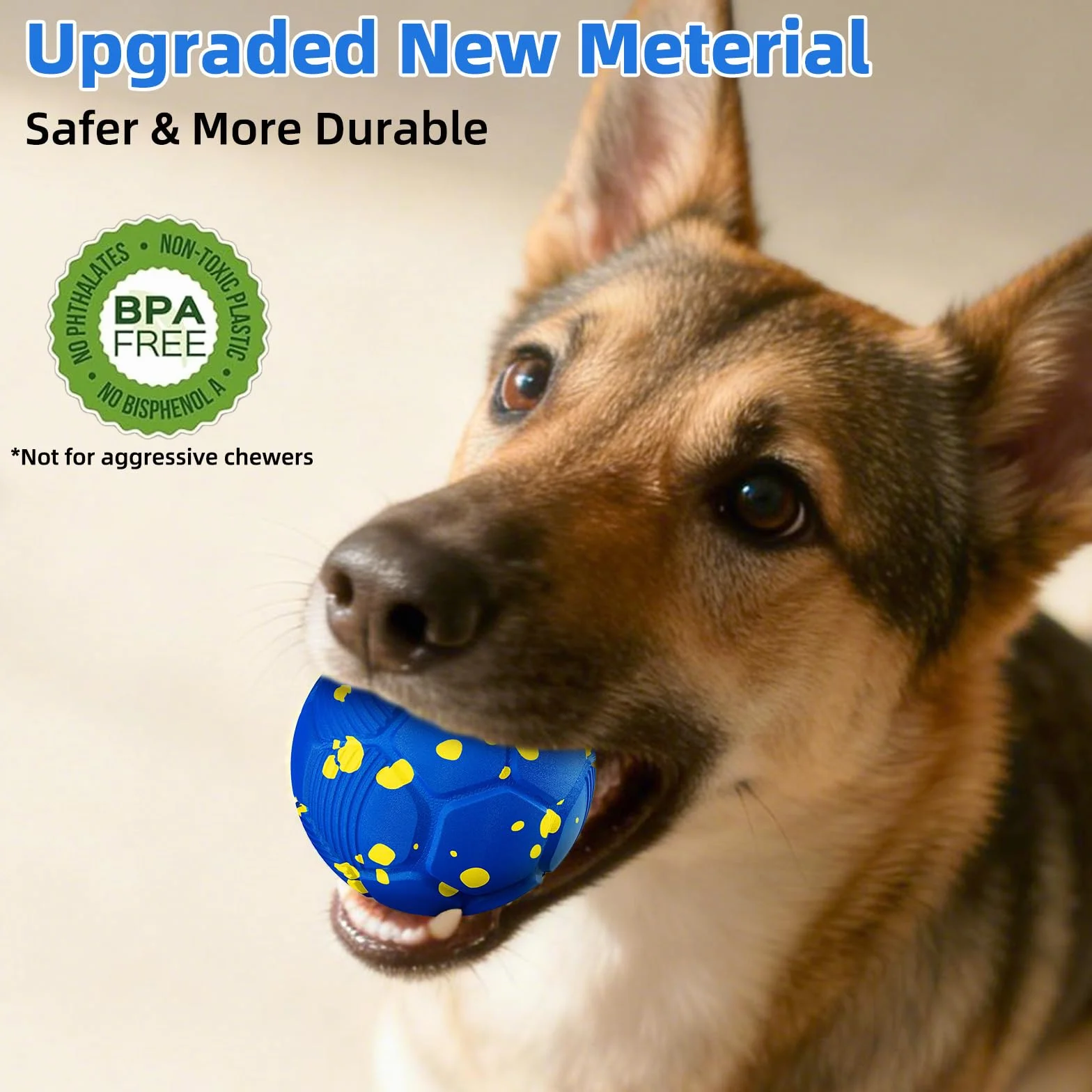 Jouet Chien Interactif, Balle Rebondissante pour Grands Chiens