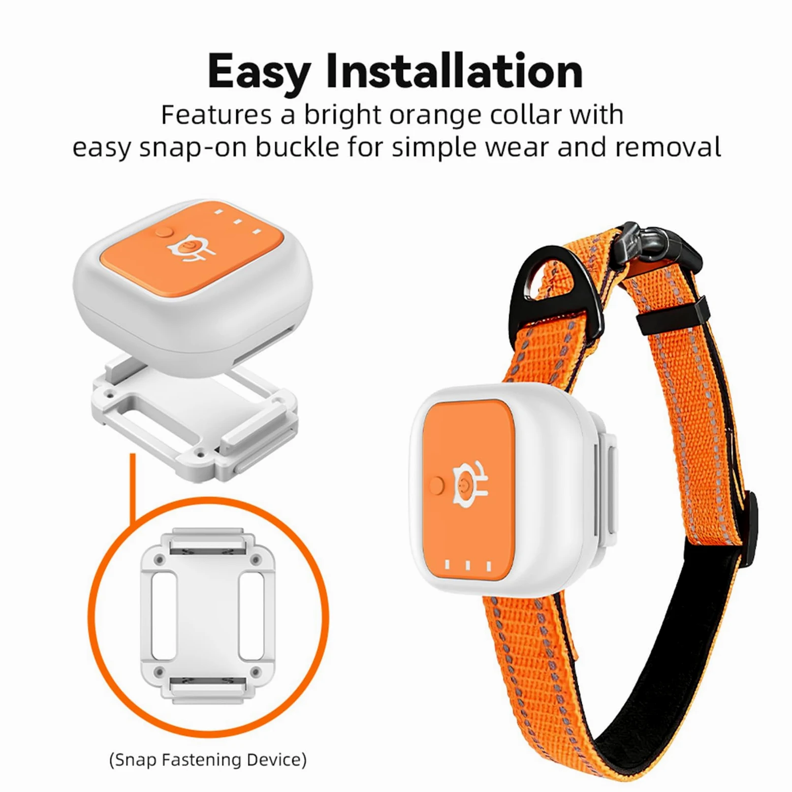 SENECESLI Traceur GPS pour Animaux de Compagnie, Collier de Suivi pour Animaux de Compagnie avec Suivi GPS en Temps Réel, Alerte SOS et Clôture électronique, Autonomie de 25 Jours et (Version