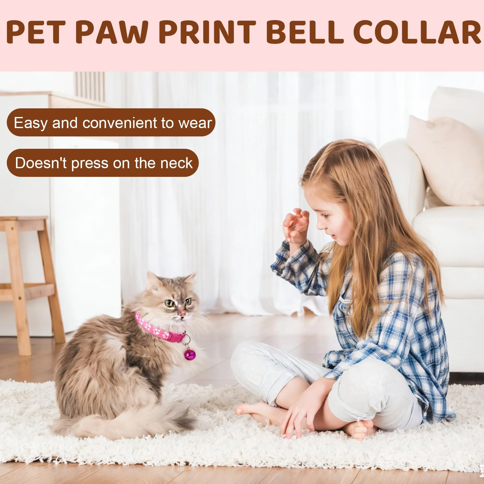 Kit Collier Chat Anti Étranglement Réglable Réfléchissant avec Clochette de Sécurité 12 Pièces
