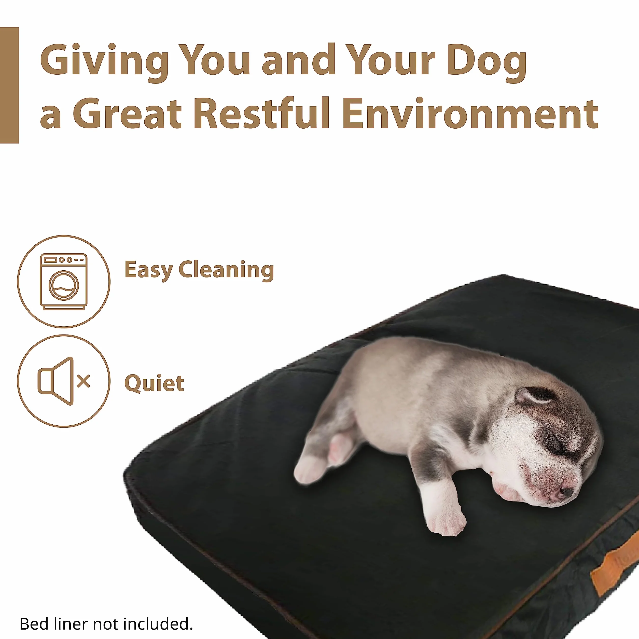 Ellie-Bo Housse Imperméable pour Chien de Rechange 87 x 57 cm Noir