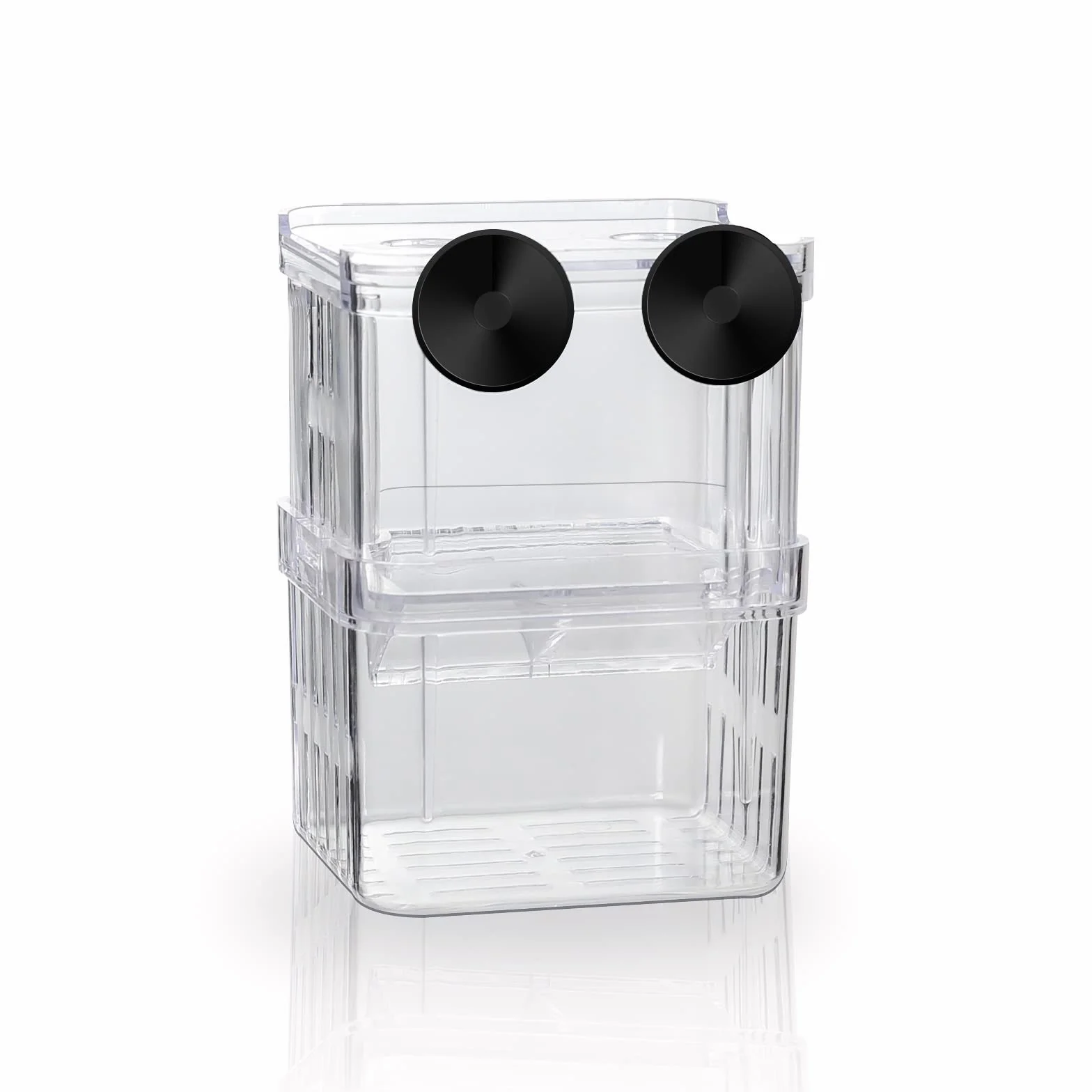 Boîte d'élevage pour Aquarium avec Compartiment Isolant, Accessoires pour Petits Poissons Taille S