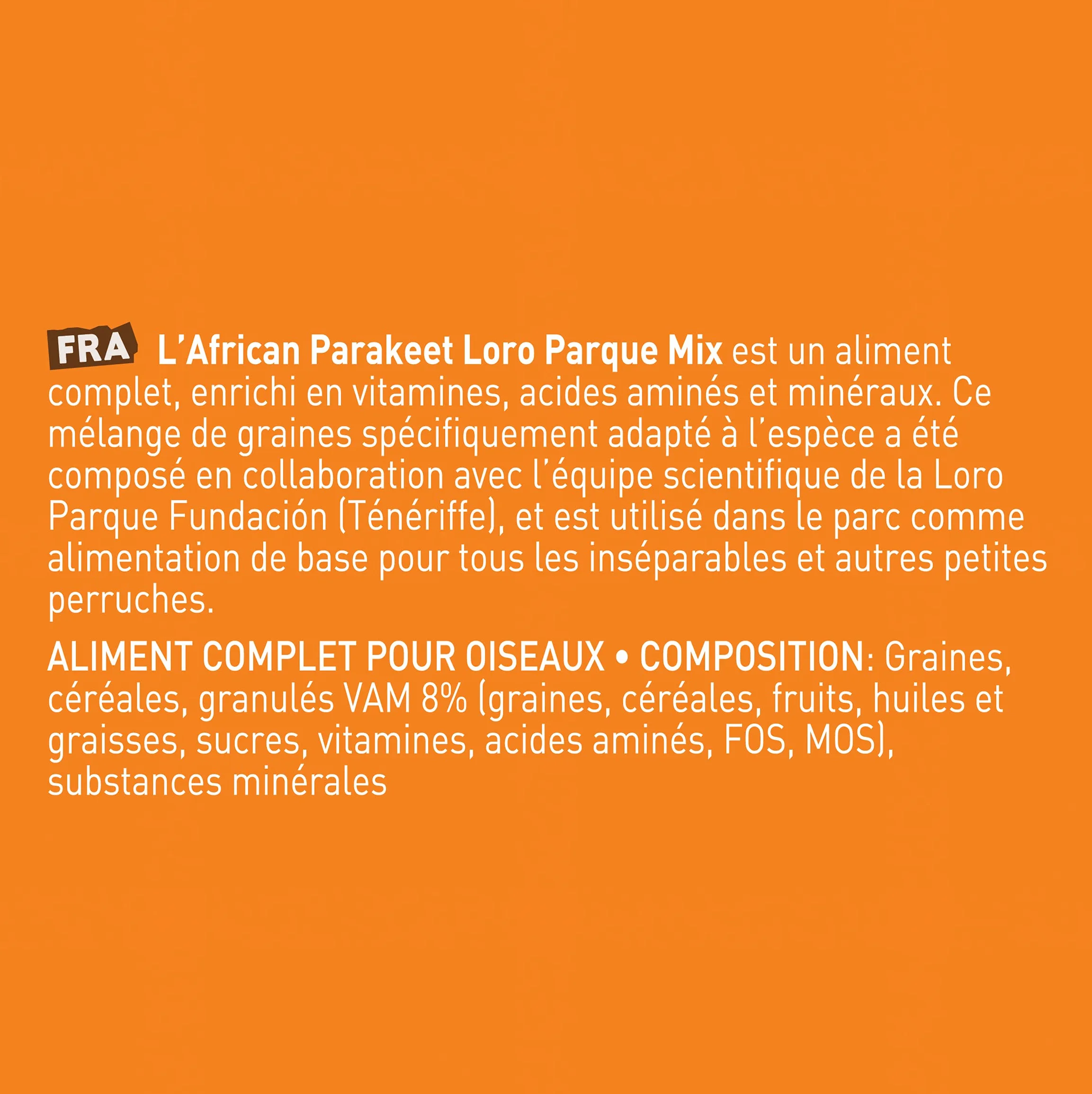 VERSELE-LAGA - Prestige Loro Parque African Parakeet Mix - Mélange de Graines Enrichi, Complet et Varié, 5x1kg