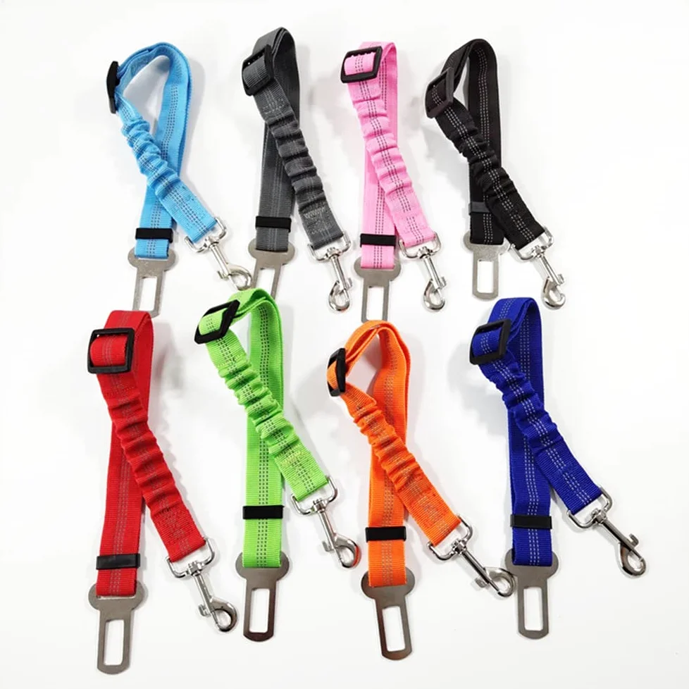 Corde De Remorquage Pour Animaux De Compagnie Ceinture de sécurité chien de sécurité de chien à niveau améliorée Ceinture de sécurité for animaux de compagnie de sécurité for véhicule Nylon de sécurit