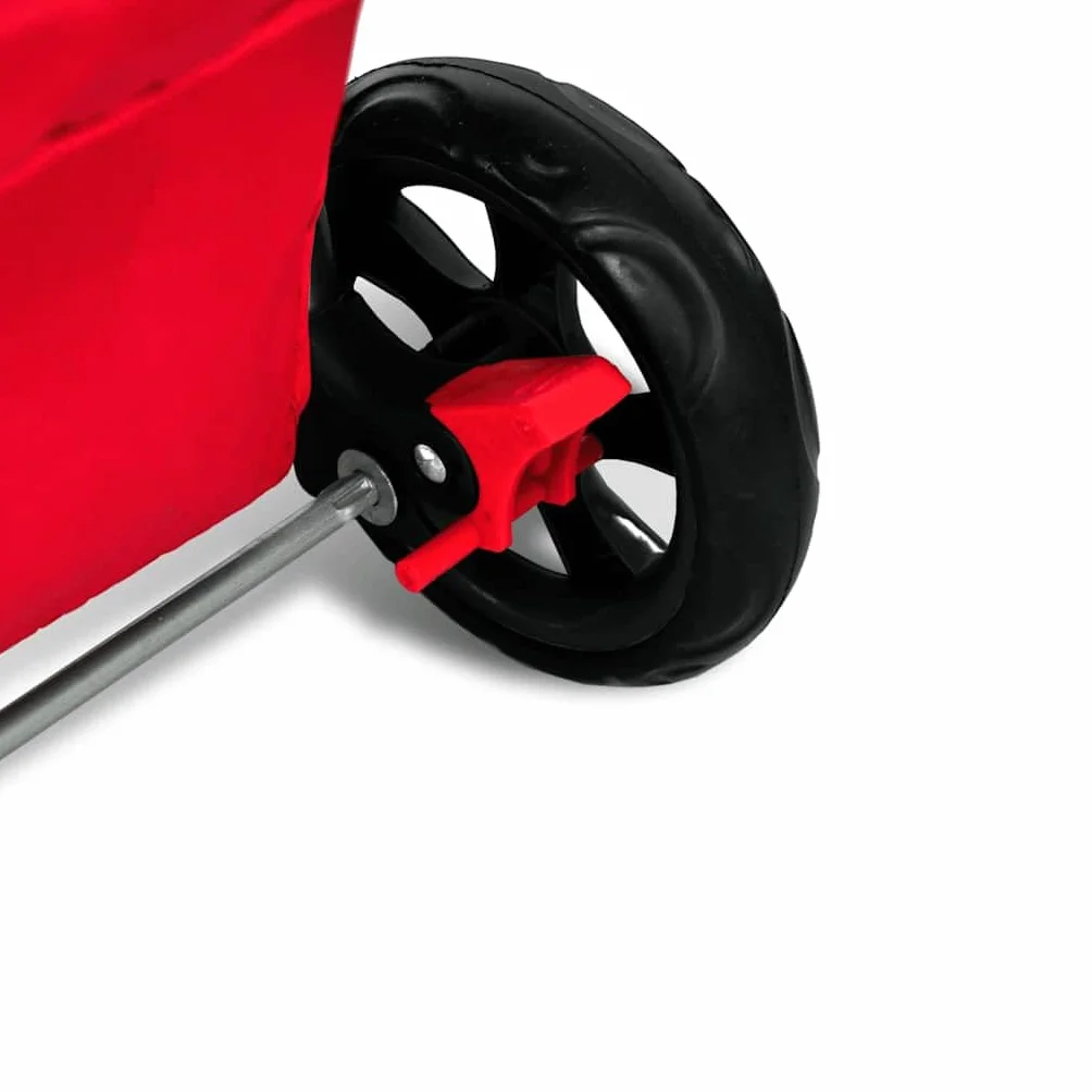 vidaXL Poussette pour Animaux Chariot avec Freins Rouge