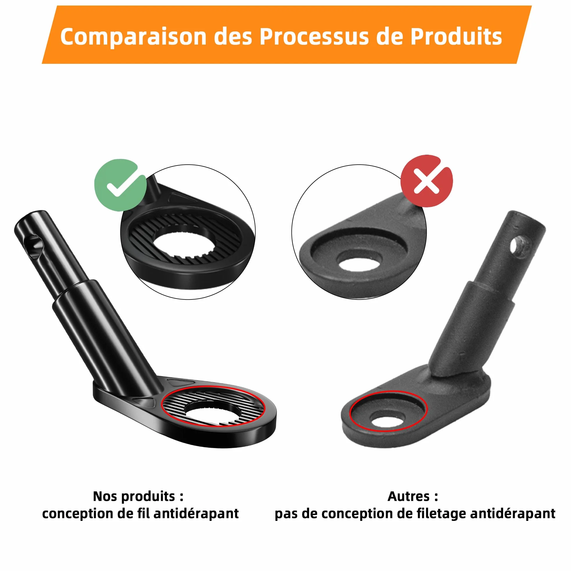 Attelage de Remorque de Vélo 11.5 mm, Adaptateur pour Remorque pour Chien, Noir