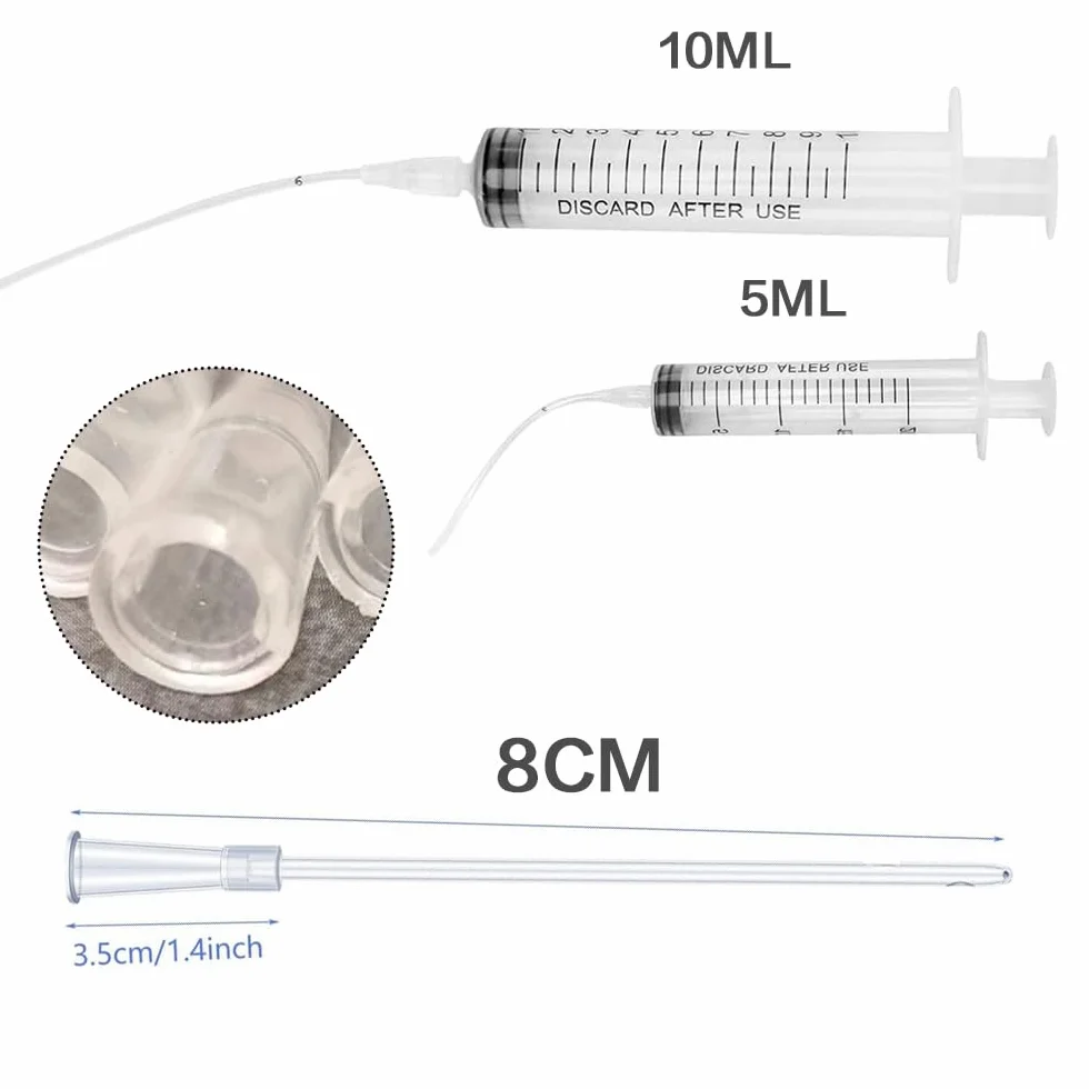 Seringue Alimentaire Plastique 10ml 5ml pour Alimentation Animale, Mesure du Liquide