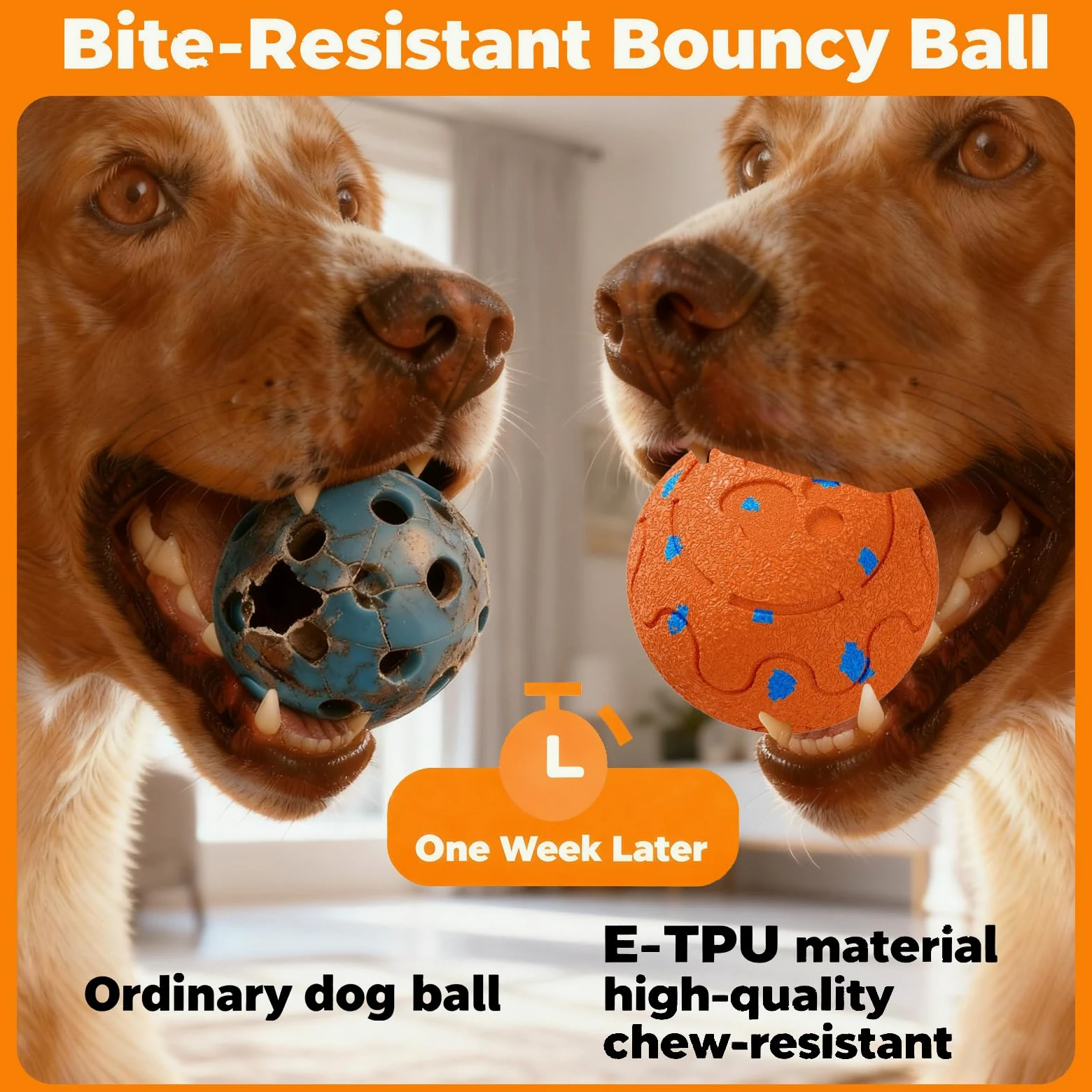 Jouet interactif pour chien, jouet pour chien à mouvement automatique et roulant avec 3 modes, balle intelligente activée par le mouvement pour chiens M/L, rechargeable par USB, E-TPU résistant à la