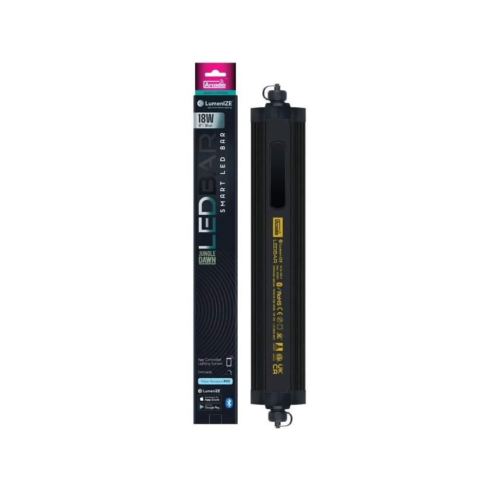 Arcadia LumenIZE Jungle Dawn LED Bar 290 mm 18 W Lumière Reptile Terrarium Vivarium