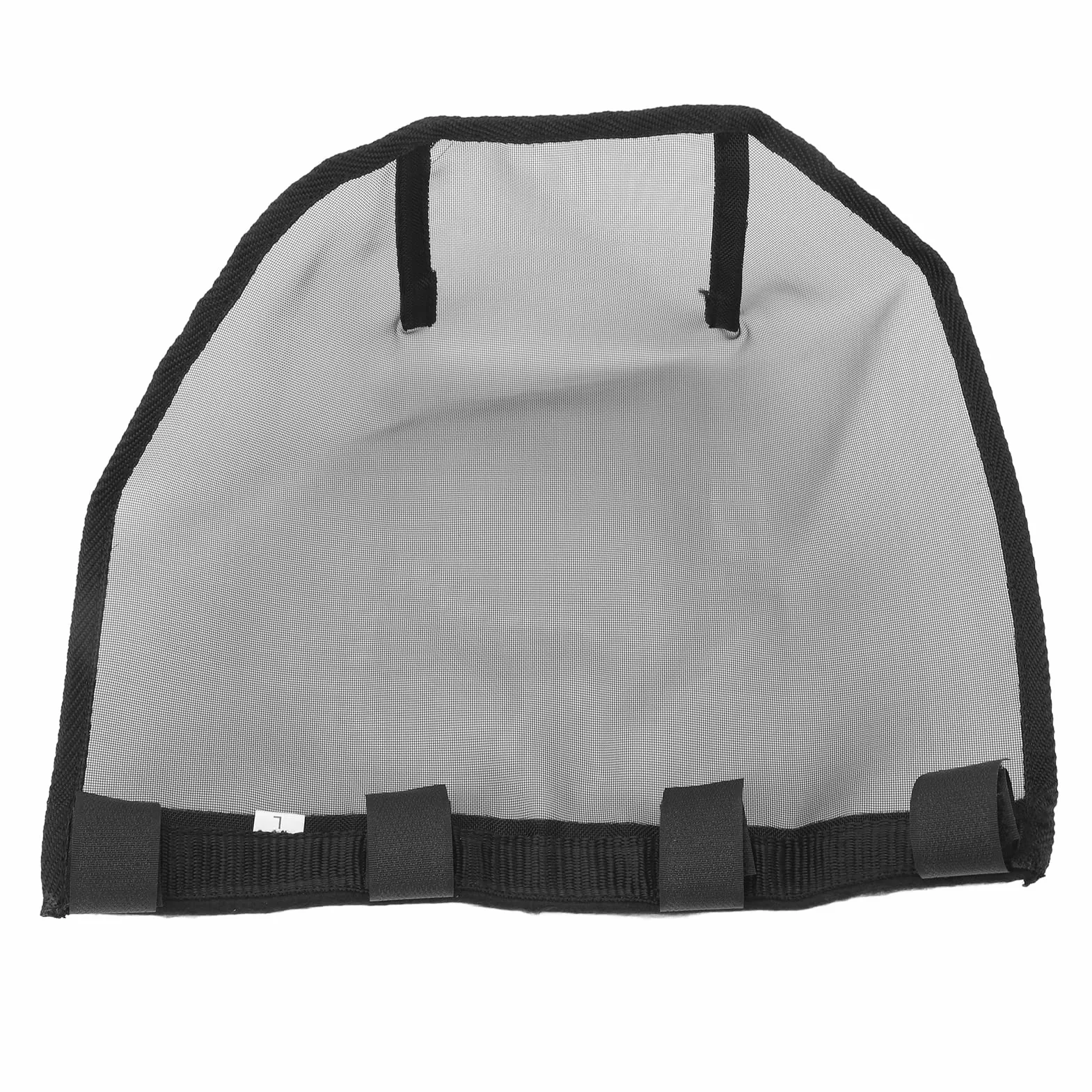 Masque à Mailles Fines Respirant pour Chevaux - Filtre Nasal Anti-Allergies avec Renfort Noir, Taille L