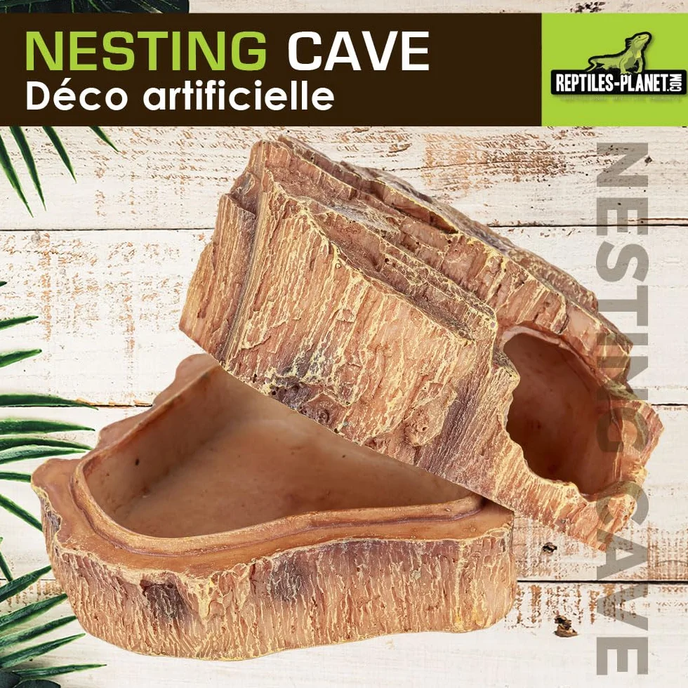 Reptiles Planet Nesting Cave M Nid de Ponte pour Gecko 12 x 10,5 x 7,7 cm