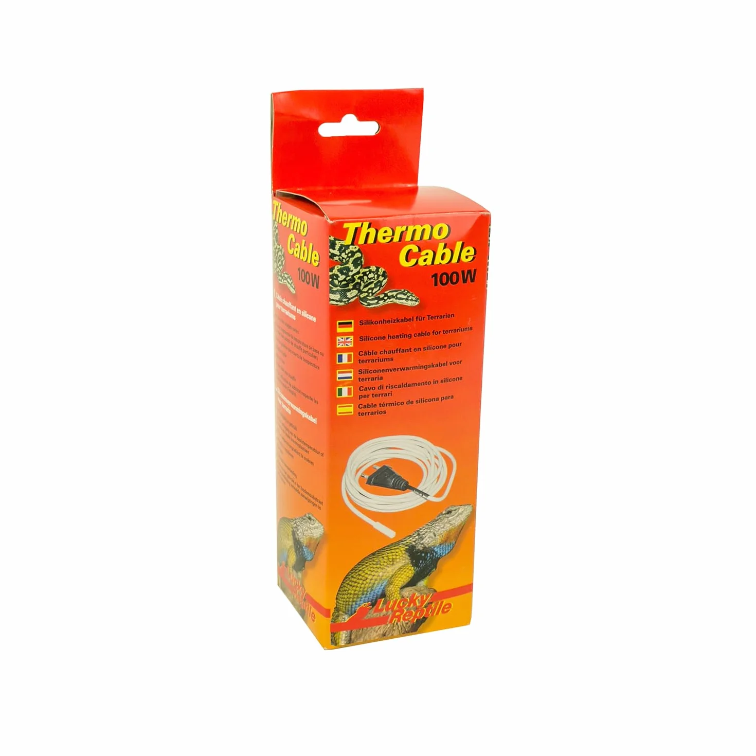 Lucky Reptile Thermo Cable Câble Chauffant 100 W 10 m Silicone étanche pour Terrarium