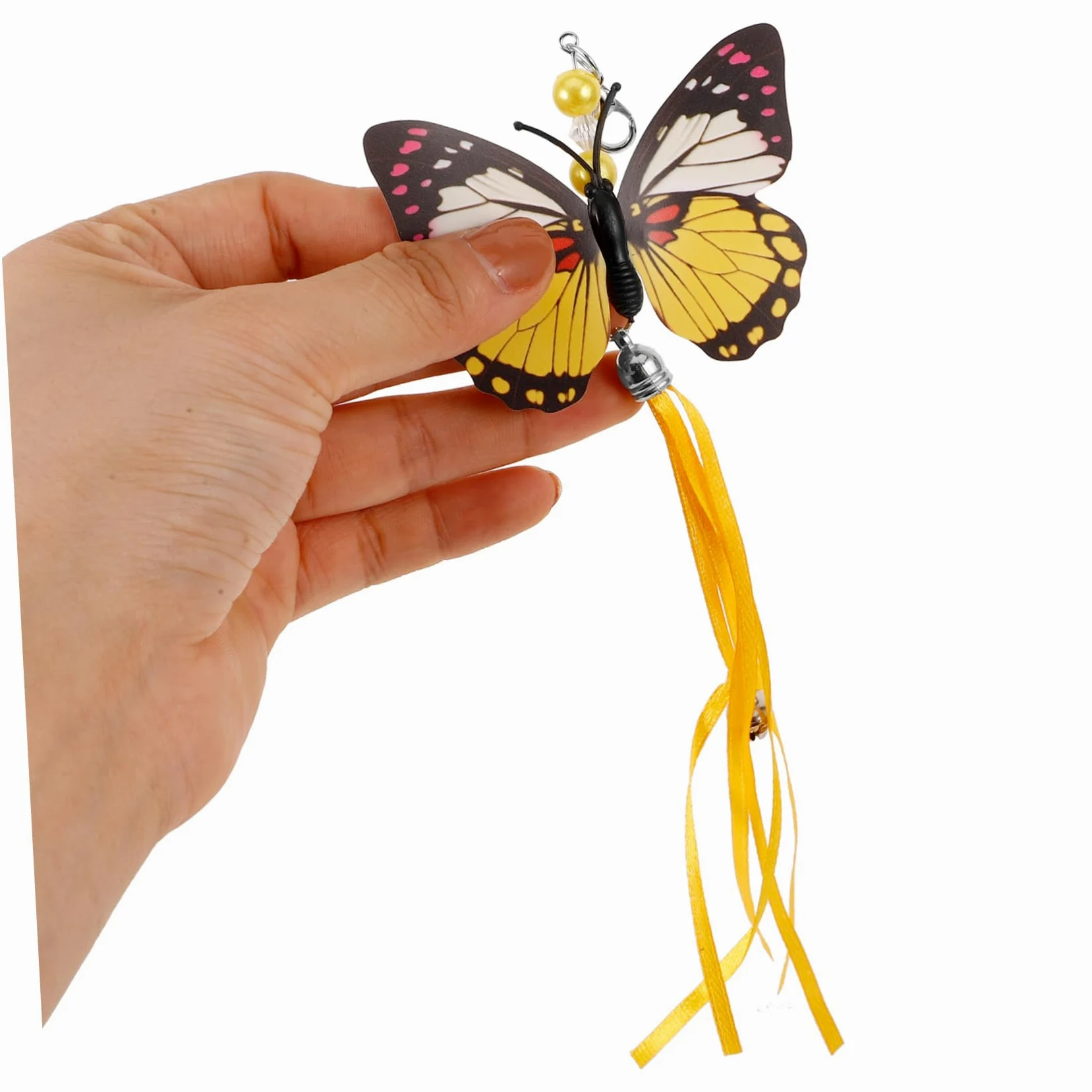 INOOMP 30pièces Accessoires De Remplacement pour De Chat Jouets Insectes Libellule Coccinelle Abeille Interactifs Et Ludiques pour Chats Et Chatons