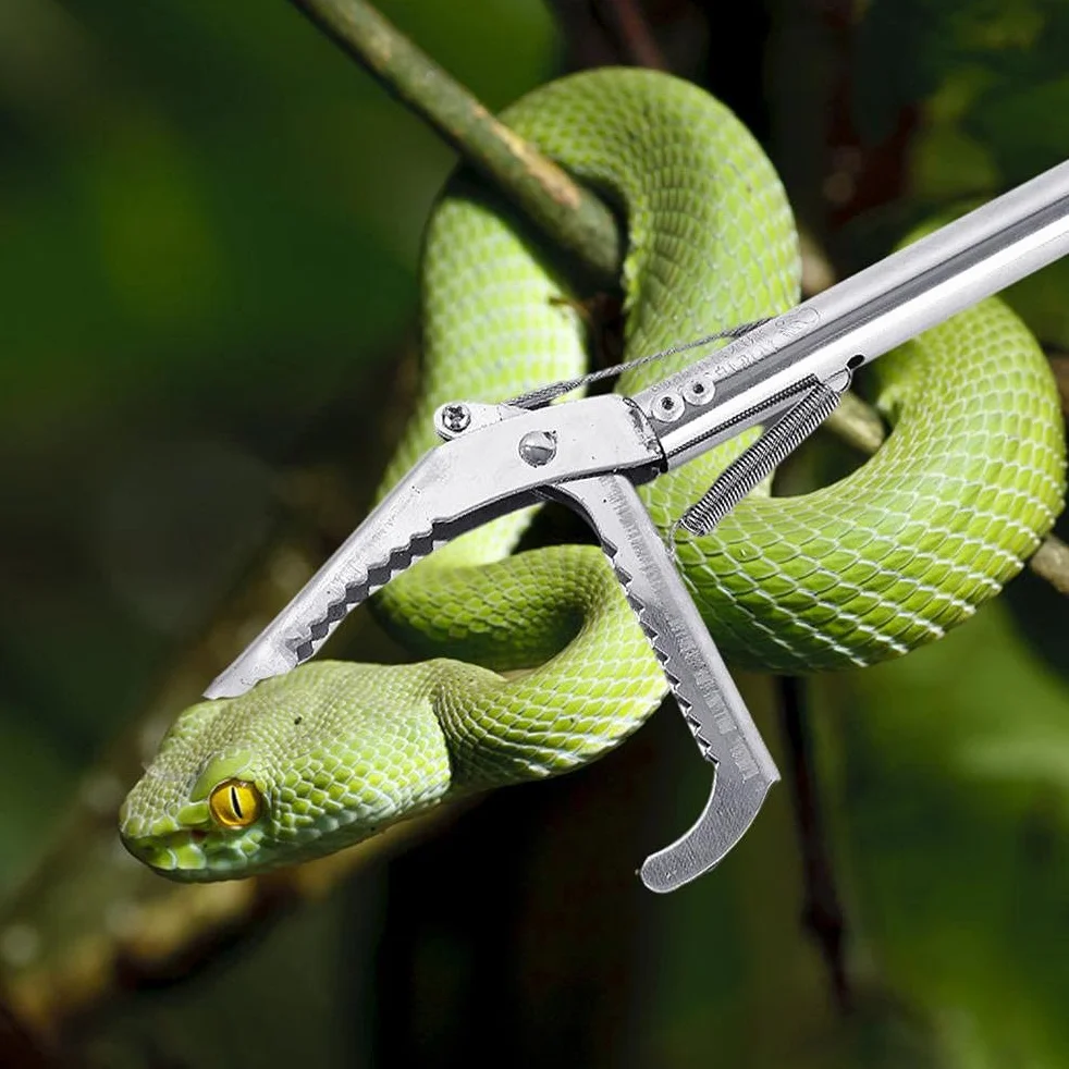 Pince à Serpent Attrape-Serpents 120 cm Résistant Outil de Manipulation