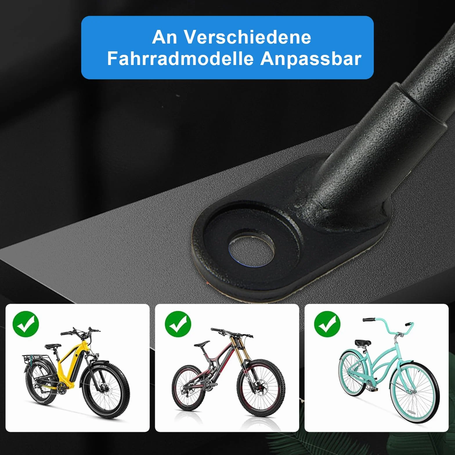 Attelage de remorque de vélo avec goupille de sécurité - Adaptateur pour chien