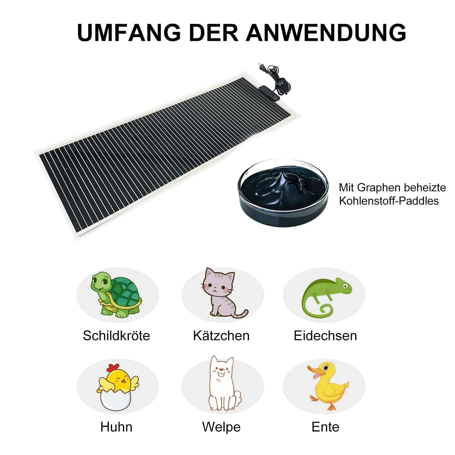 MENAYODA Tapis chauffant pour terrarium 80 cm x 28 cm 45 W température réglable reptiles