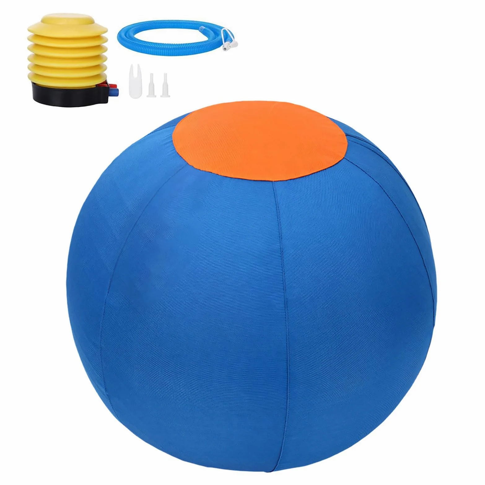 ordinarYone Balle gonflable durable pour chiens avec fermeture éclair pour un gonflage rapide et un jeu pour l'entraînement et les masticateurs agressifs