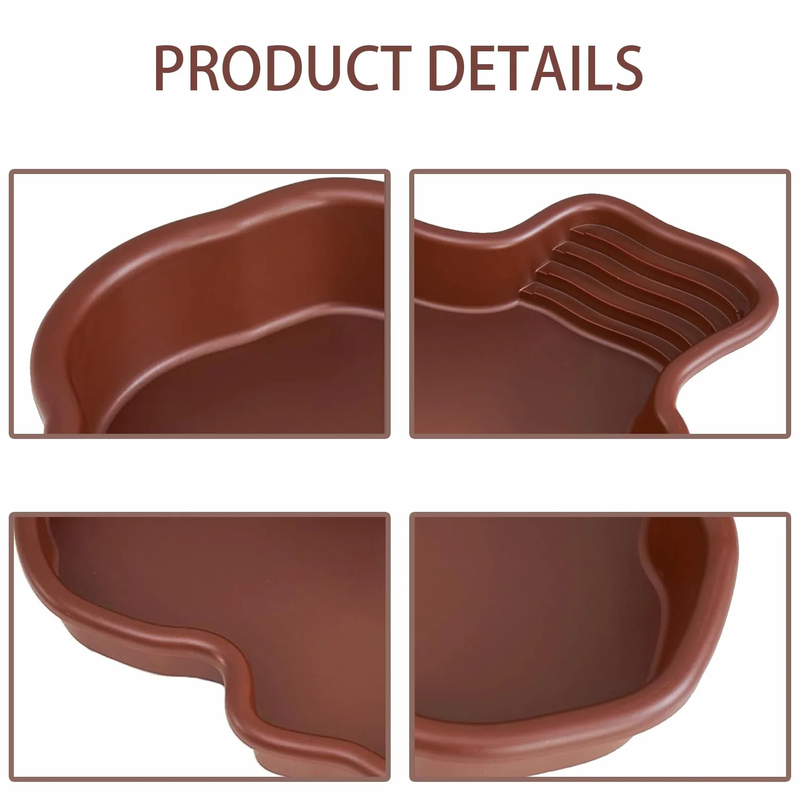 Bol de Bain pour Tortues Reptiles Grand Plat d'Eau Amphibiens