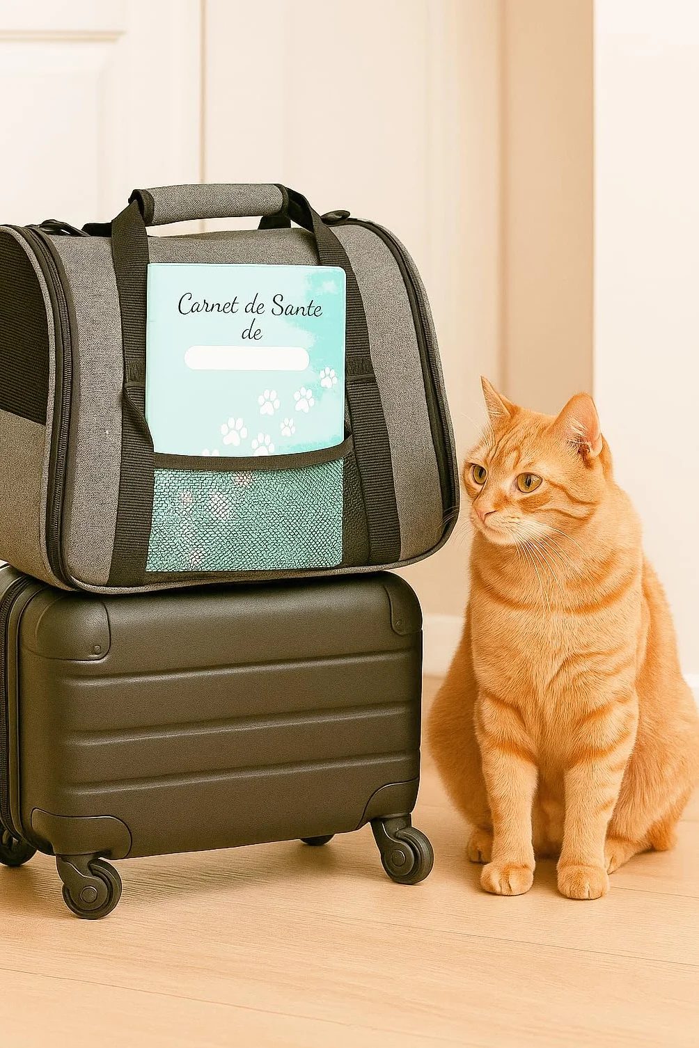 Protège Carnet de Santé pour Chats Chiens Animaux Domestiques Gomme Expansée Fabriqué en France 16 x 23 cm