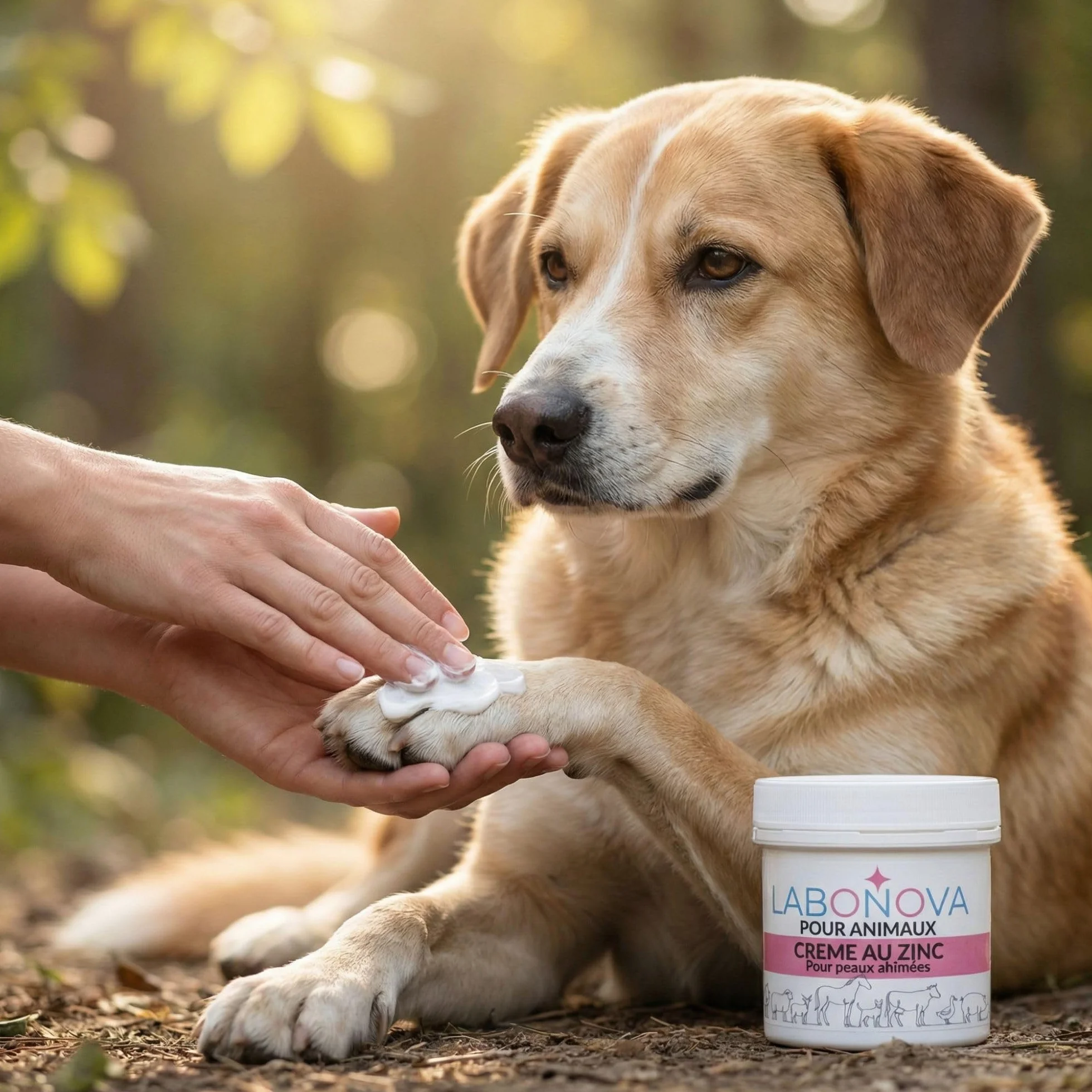 Crème au Zinc pour Animaux 200 mL - Peaux abimées - Protection de la peau - Chevaux, ânes, chiens, chèvres, moutons