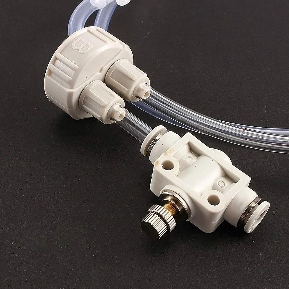 Kit système CO2 aquarium DIY générateur CO2 pour plantes d'eau avec valve bouteille manomètre