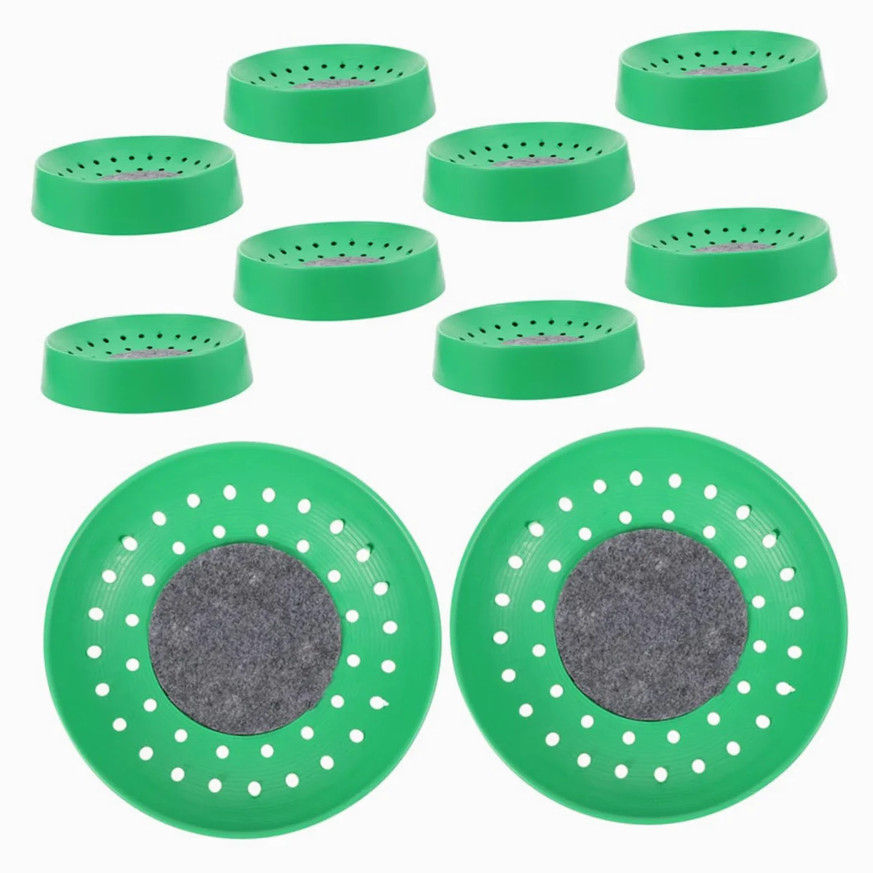 WOONEKY Lot de 10 Nids de Pigeons en Plastique Solide Nids D'œufs pour Reproduction Taille Adaptée Confortable pour Élevage Domestique et Animalerie