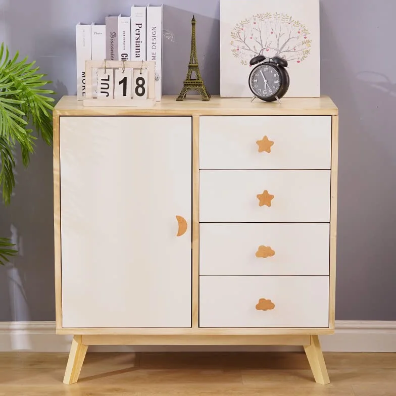 Yinitoo 6 boutons de porte pour enfants nuages de lune étoile armoire chambre