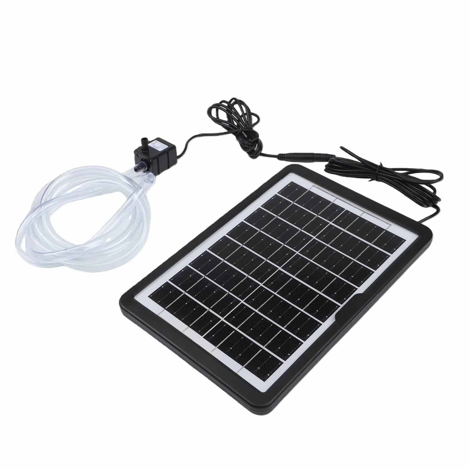 Pompe de bassin solaire 6W 9V 240L/h avec panneau réglable double sortie