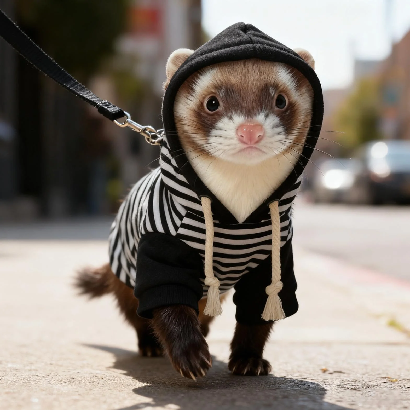 Vêtements pour Furet avec Harnais - Tenue Chaude et Douce pour Hamster, Écureuils, Chihuahuas, Chats