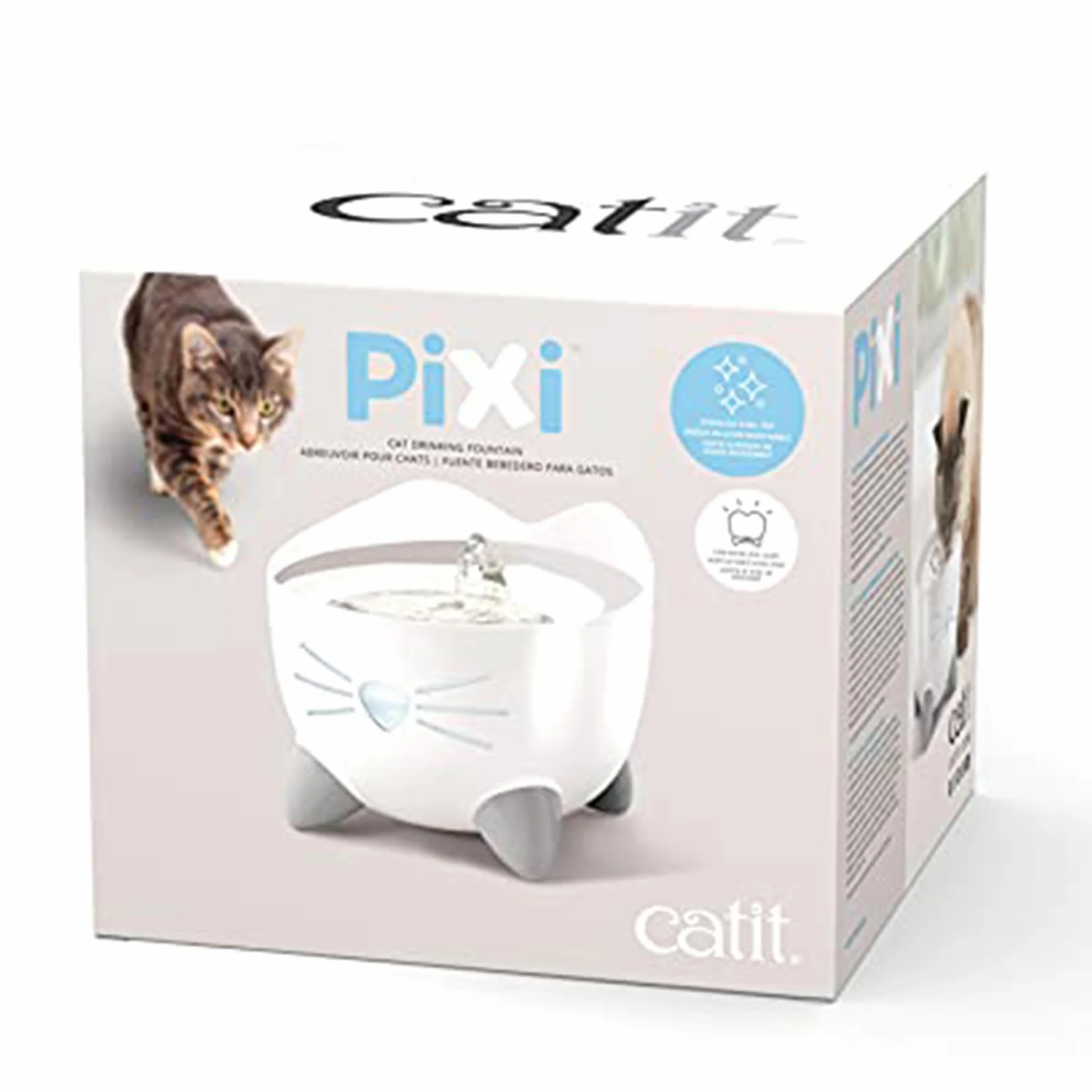 Catit Pixi Fontaine à Eau pour Chat 2,5 L Blanc