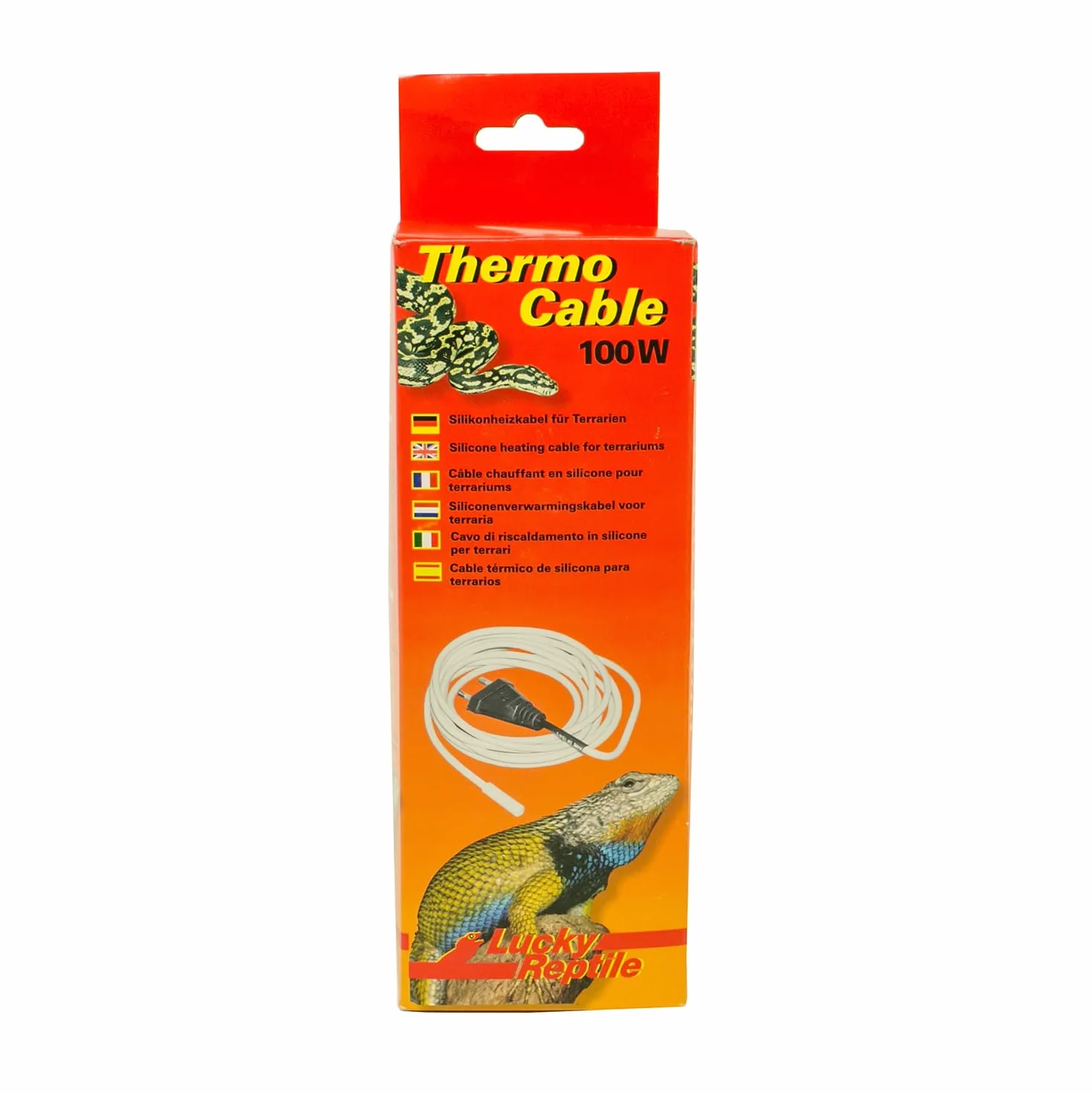 Lucky Reptile Thermo Cable Câble Chauffant 100 W 10 m Silicone étanche pour Terrarium