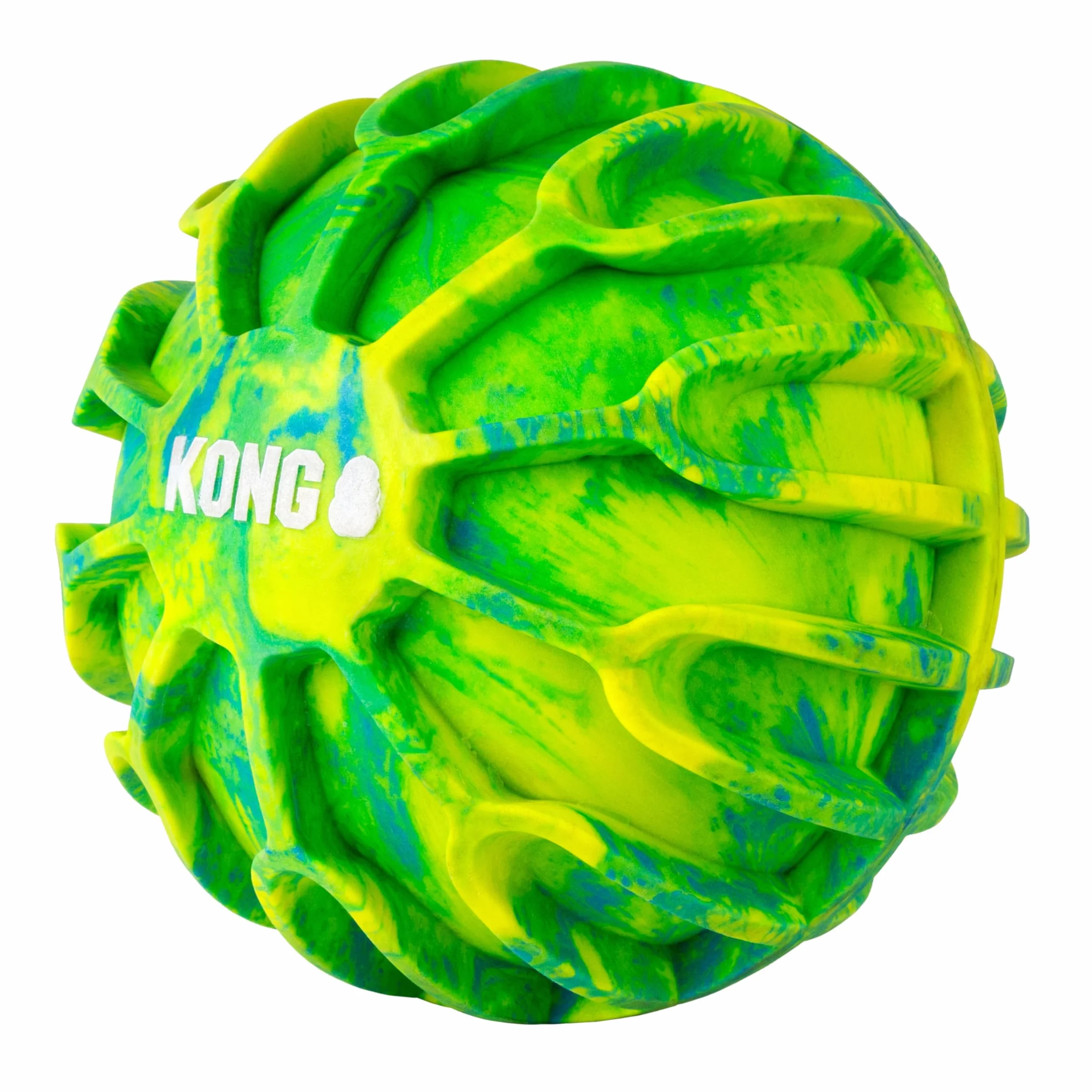 KONG Sport FlexBall duża piłka dla psa z piszczkiem i żłobieniami