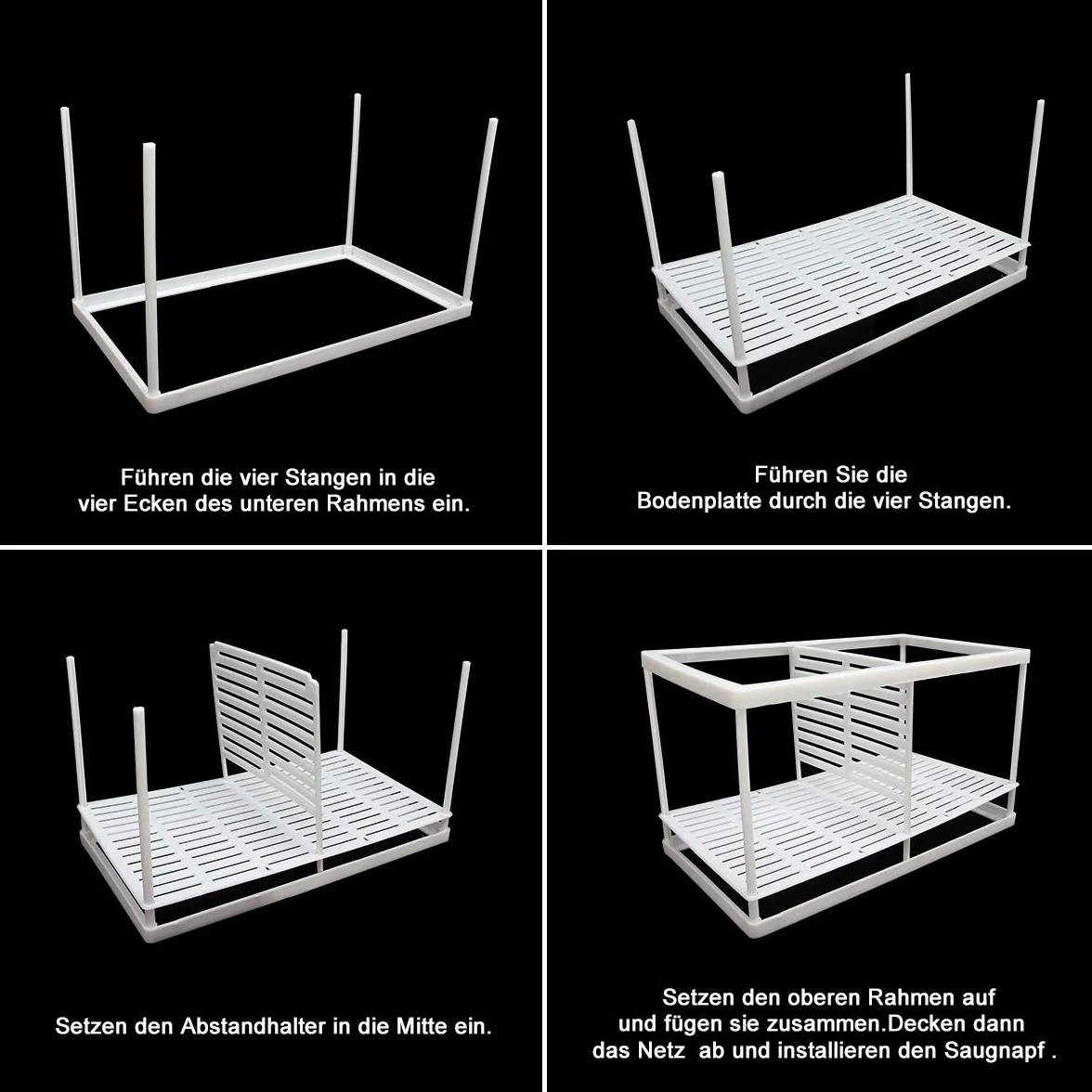 SENZEAL Poissons d'aquarium Filet de Sélection Isolation Couveuse Incubateur Maille pour Fish Tank Bébé Poisson avec Pipette - Grand