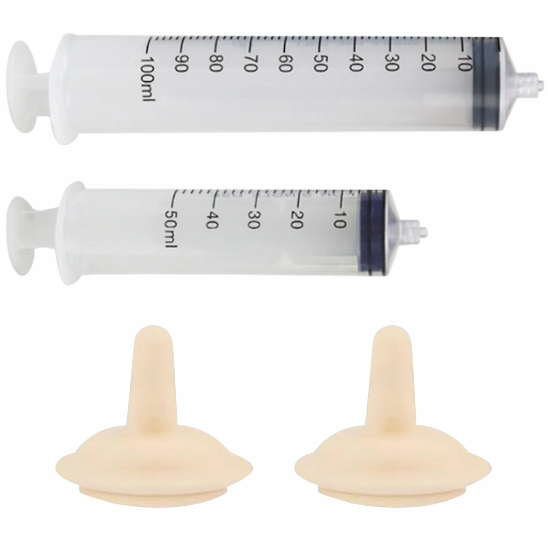 Miracle Nipple Syringe Kitten Feeder 50 ml 100 ml Silicone