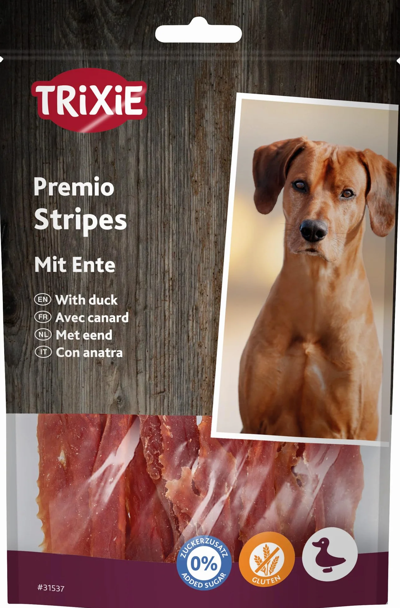 TRIXIE PREMIO friandises pour chien Ducky Stripes 100 g sans sucre ajouté sans gluten récompense naturelle