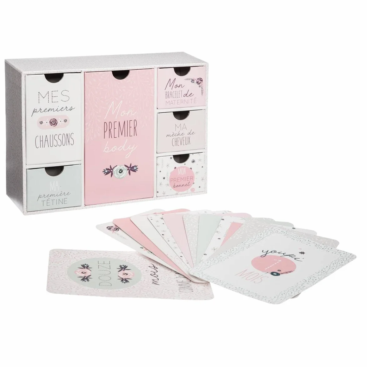 Atmosphera Coffret Cadeau de Naissance Mon Premier 20x38 cm Bleu