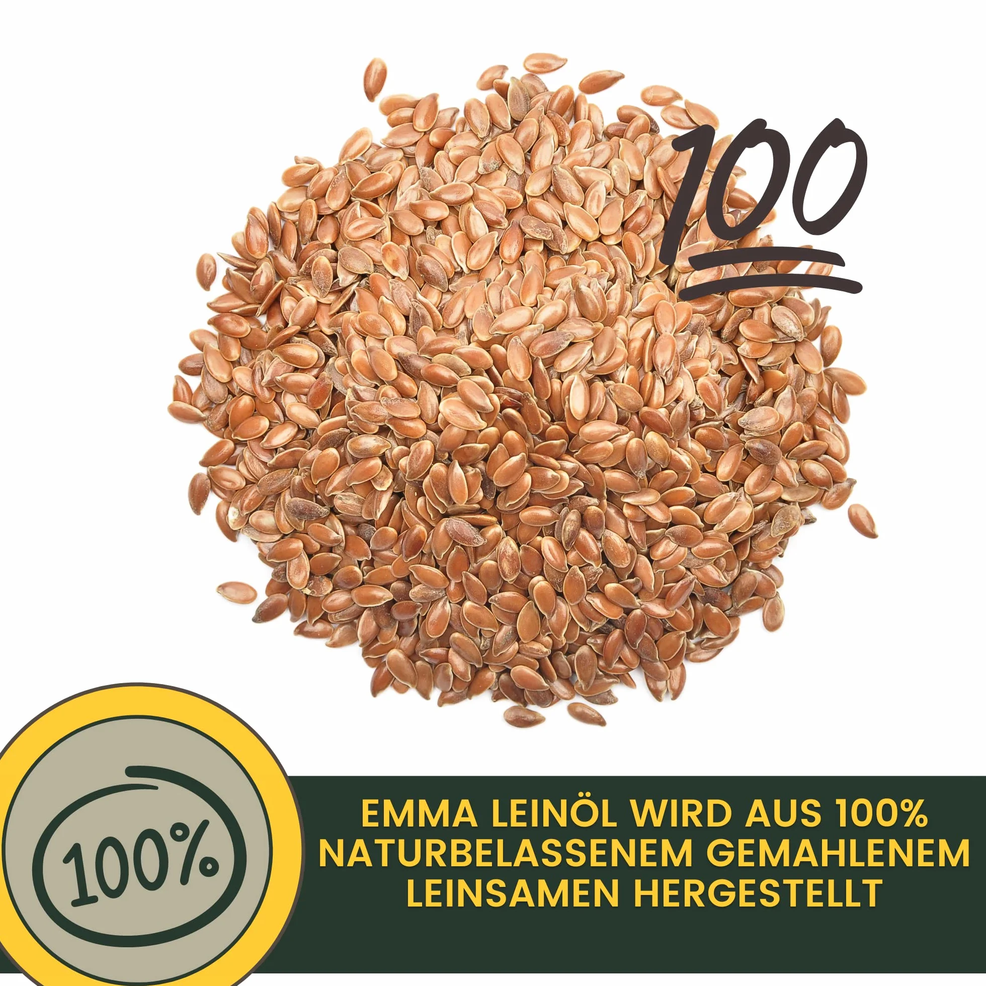Huile de Lin pour Chevaux Chiens Chats 2,5L Pressée à Froid 100% Oméga 3 Acides Gras