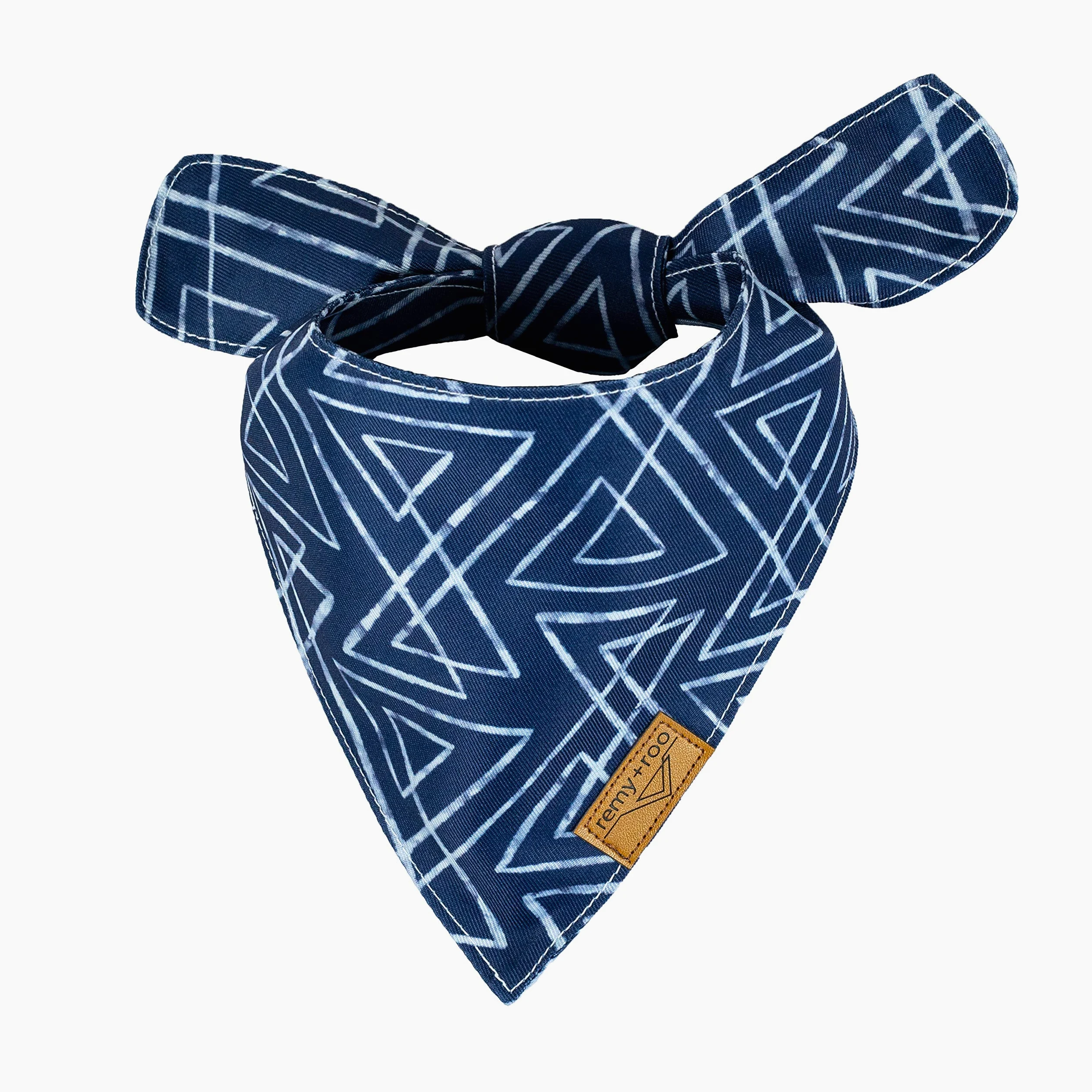 Remy+Roo Lot de 4 bandanas pour chien en tissu durable de qualité supérieure, forme unique, ajustement réglable, plusieurs tailles disponibles (XL)