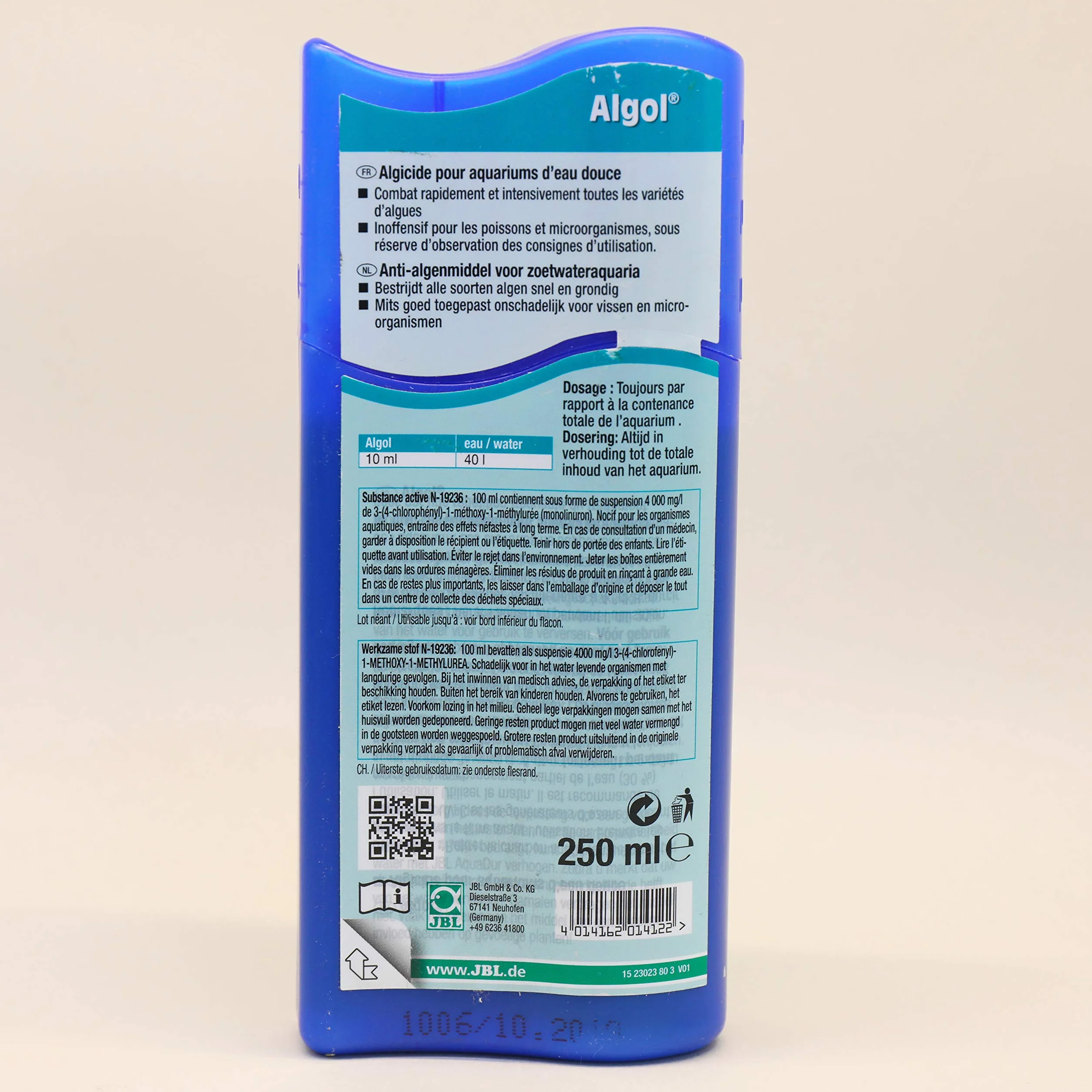 JBL Algol Entretien/Traitement de l'Eau pour Aquariophilie 250 ml