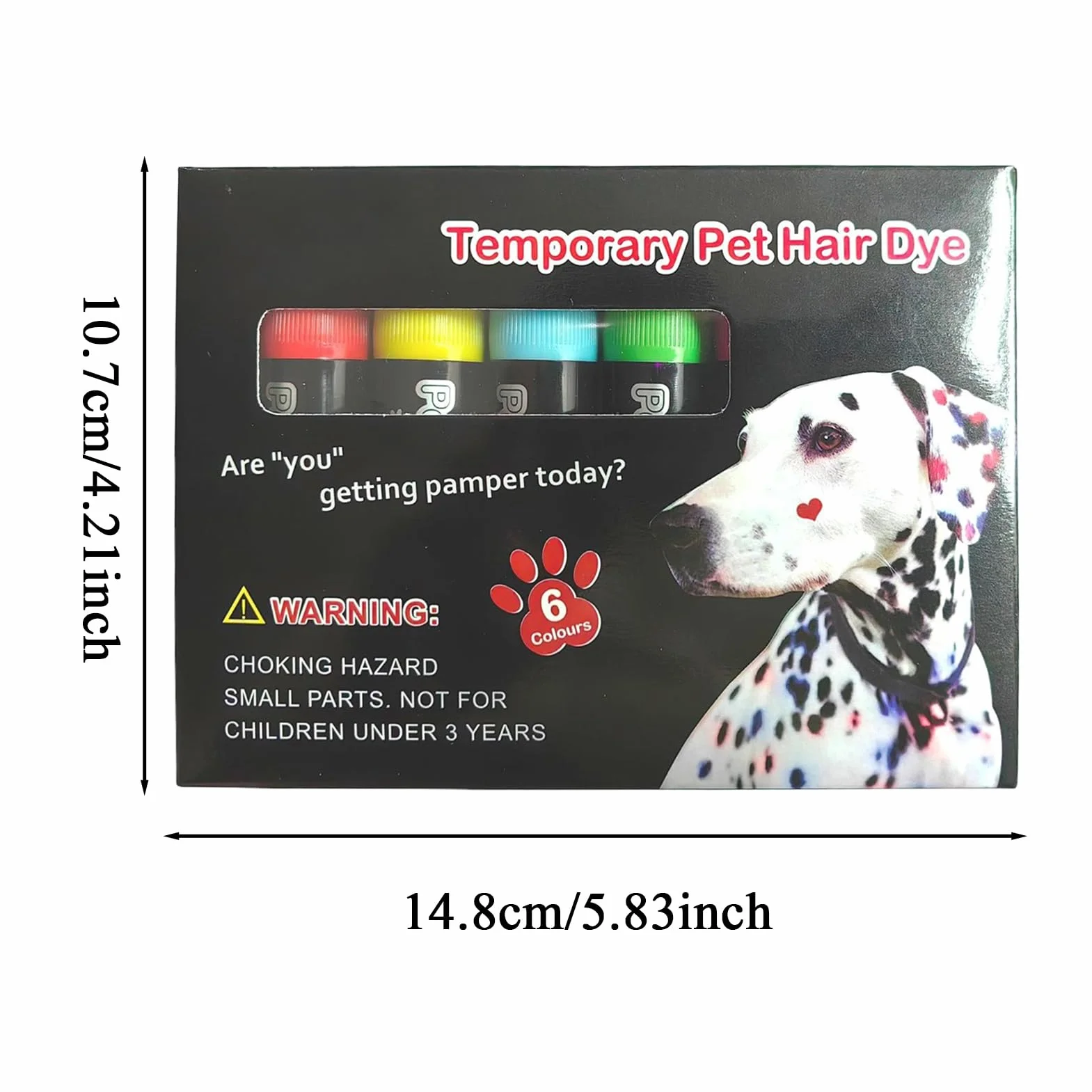 Marqueur de peinture lavable pour animaux de compagnie | Teinture temporaire non toxique pour chiens, chats, chevaux et bétail