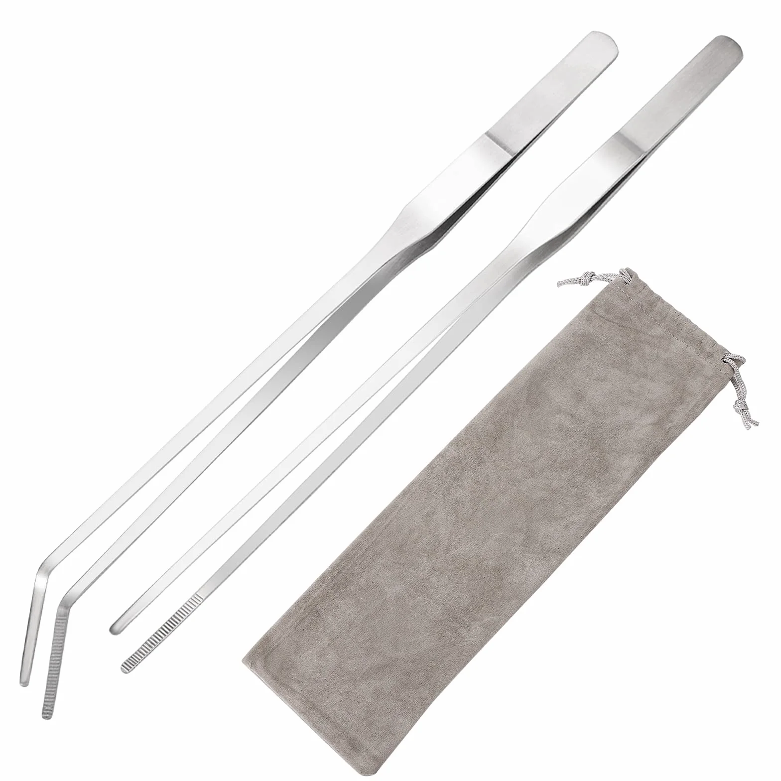 cobee Ensemble de pinces à épiler pour aquarium en acier inoxydable 27cm