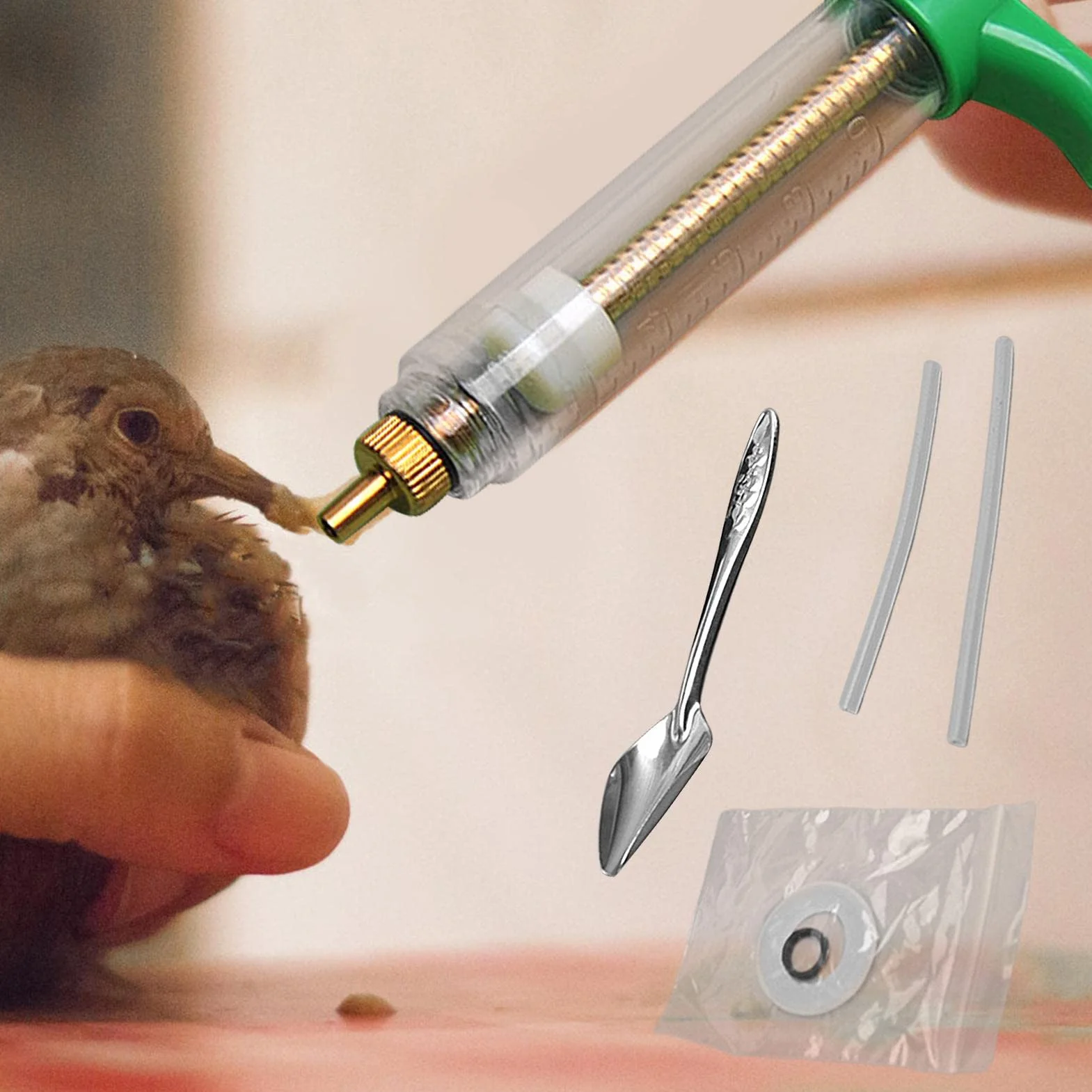 Seringue Pour Aliments Pour Oiseaux Avec Tuyau - Kit Alimentaire Précis Pour Petits Oiseaux Et Animaux