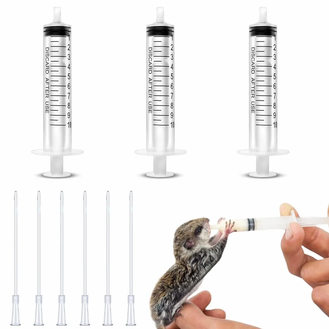 IKOPFLN Kit nourrissage oiseau 9 pièces - Seringue 10ml pour perroquets - Accessoire éleveurs