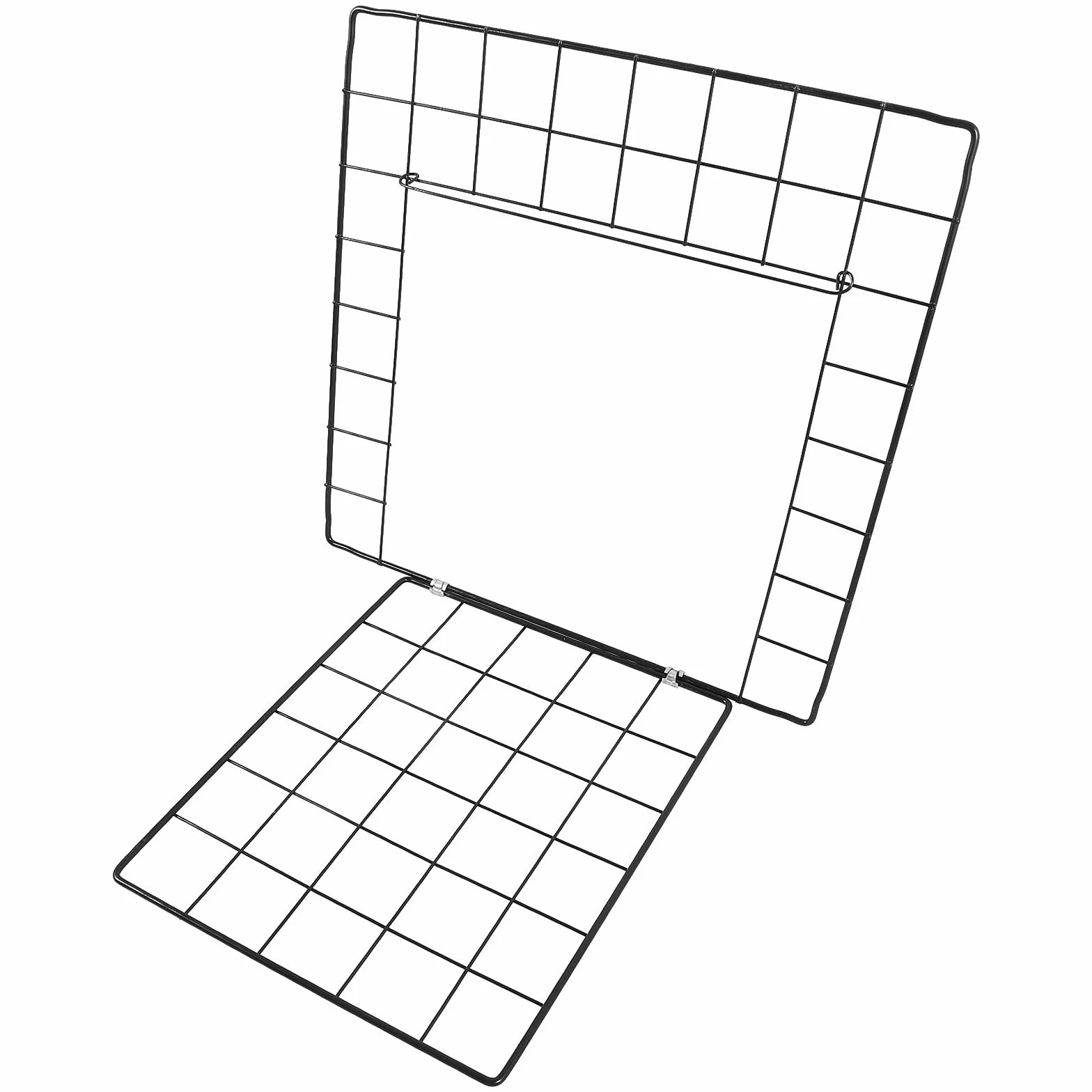 Porte de Cage Métallique 35x35 cm Noire pour Enclos Lapin Chat, Porte à Monter Soi-Même