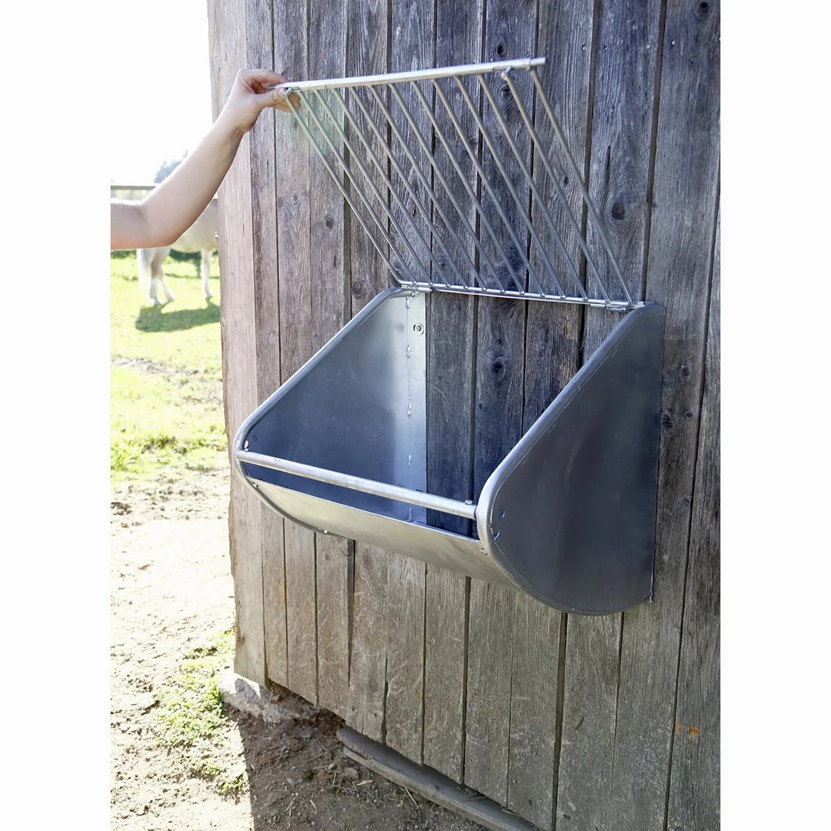 Kerbl Râtelier à foin avec grille anti-gaspillage pour les chevaux