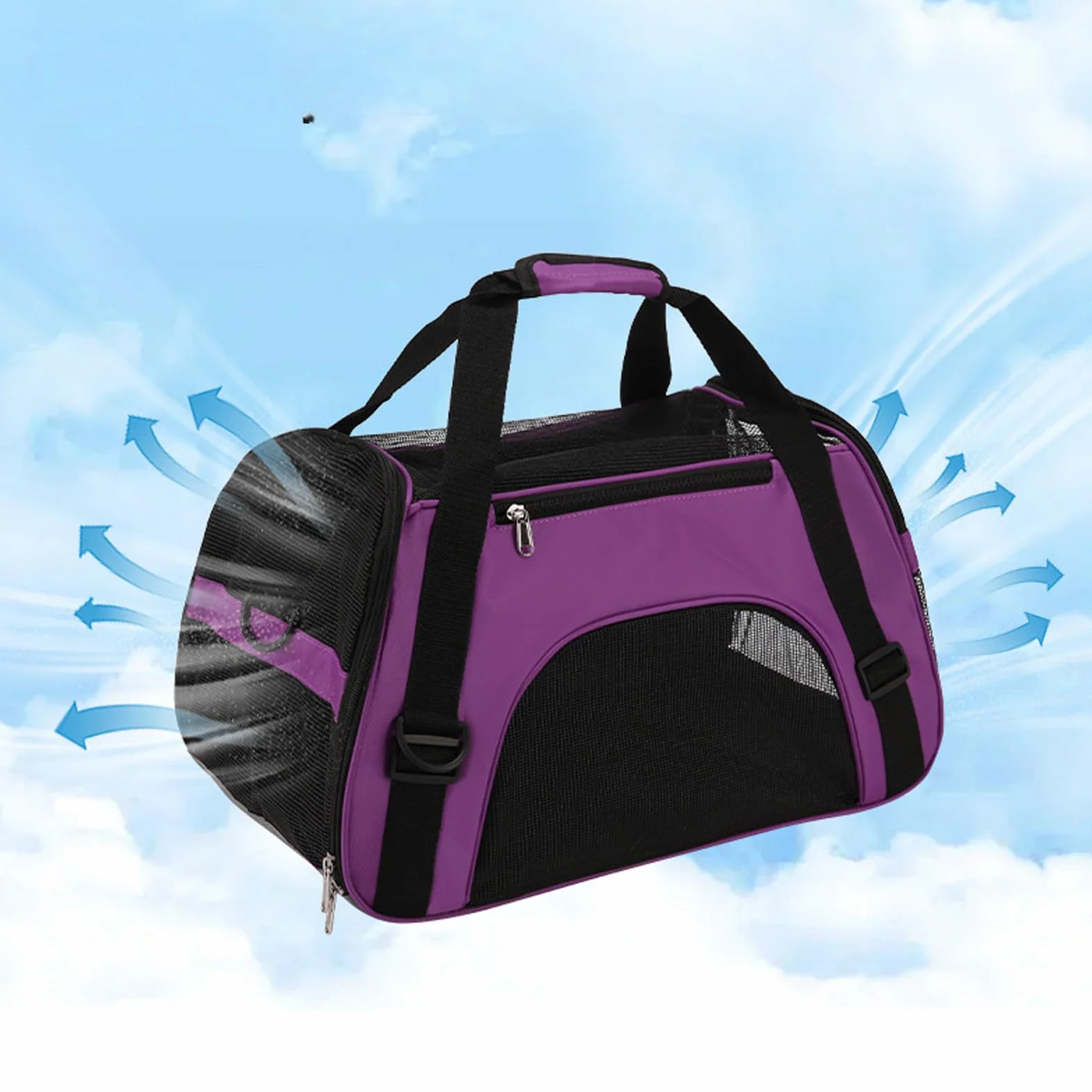 Personnalisé Sac de Transport Portable pour Chat, Sac à Bandoulière, 6 Couleurs, L